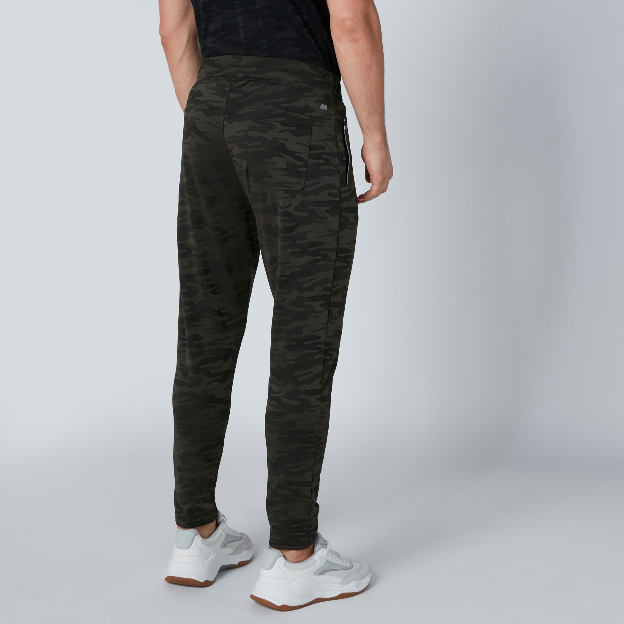 Camouflage Printed Pants with Drawstring Closure-men-clothing-sportswearandactivewear-bottoms-image-2