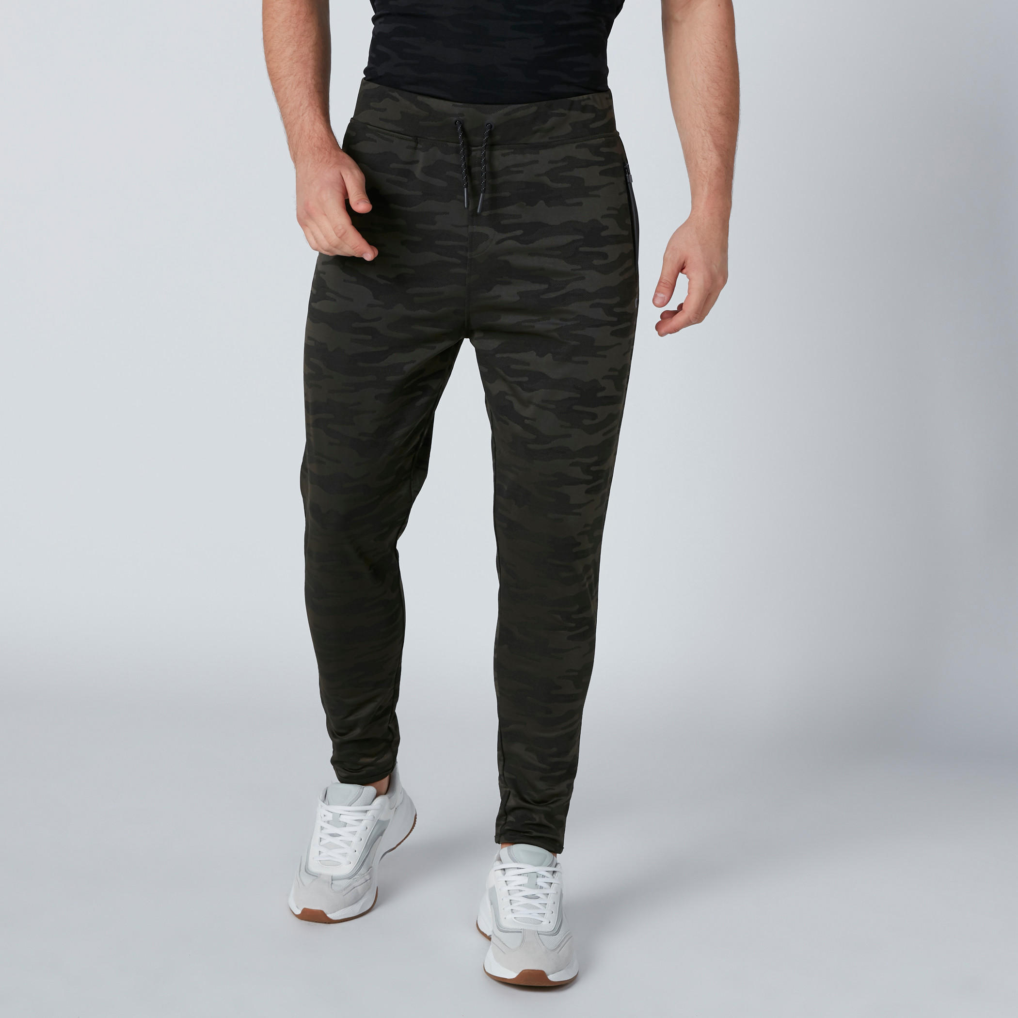 Camouflage Printed Pants with Drawstring Closure-men-clothing-sportswearandactivewear-bottoms-image-3