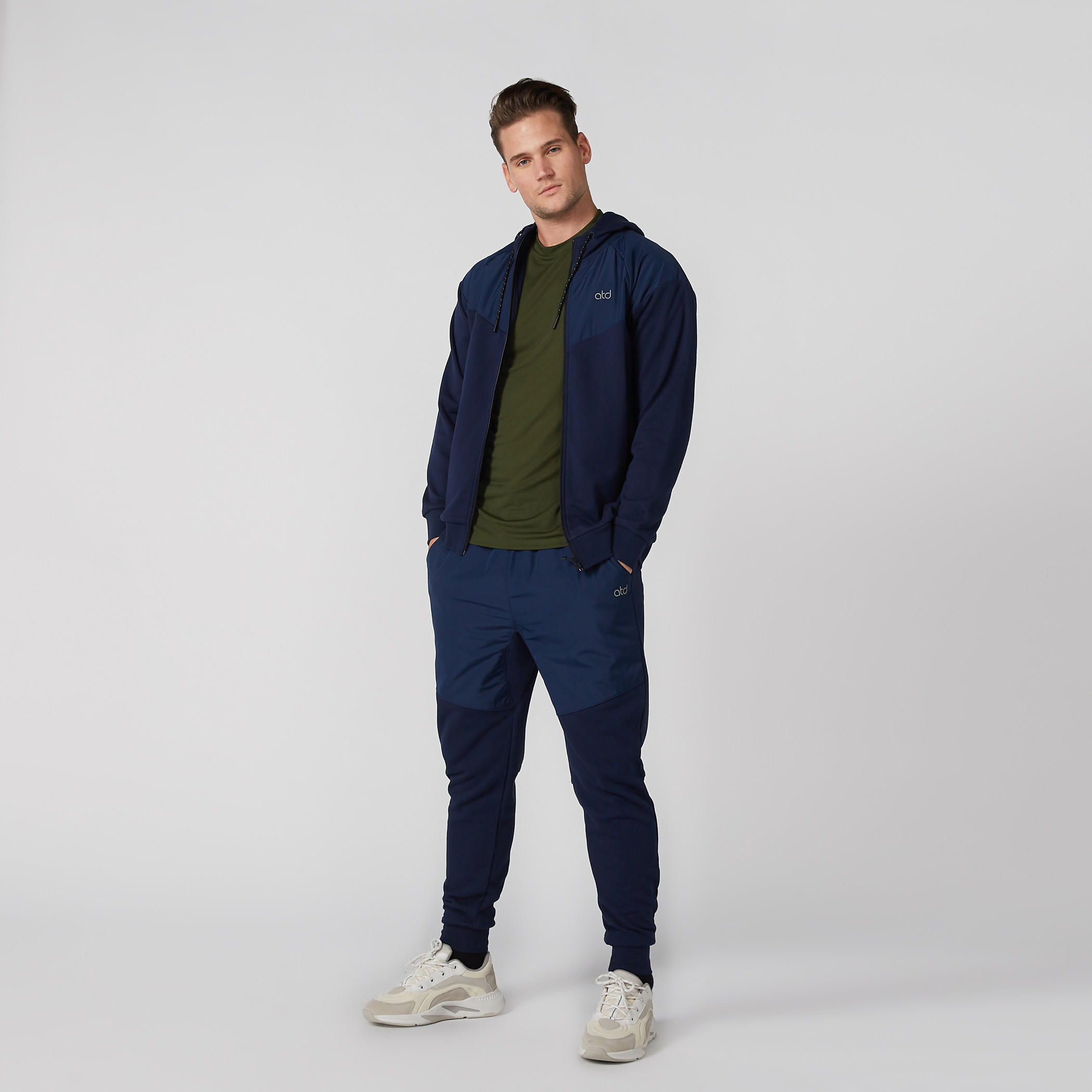 High Neck Jacket with Raglan Sleeves and Hood-men-winterwear-hoodiesandsweatshirts-image-2