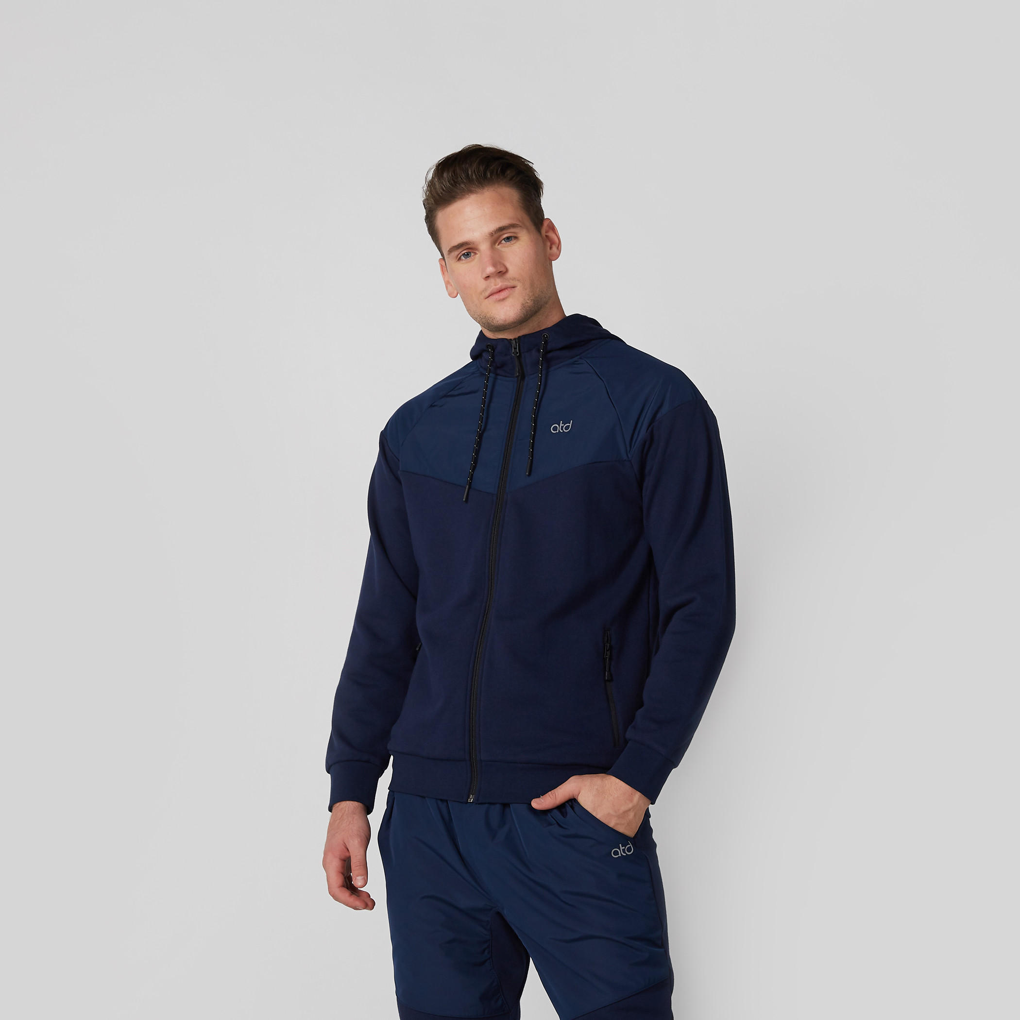 High Neck Jacket with Raglan Sleeves and Hood-men-winterwear-hoodiesandsweatshirts-image-3