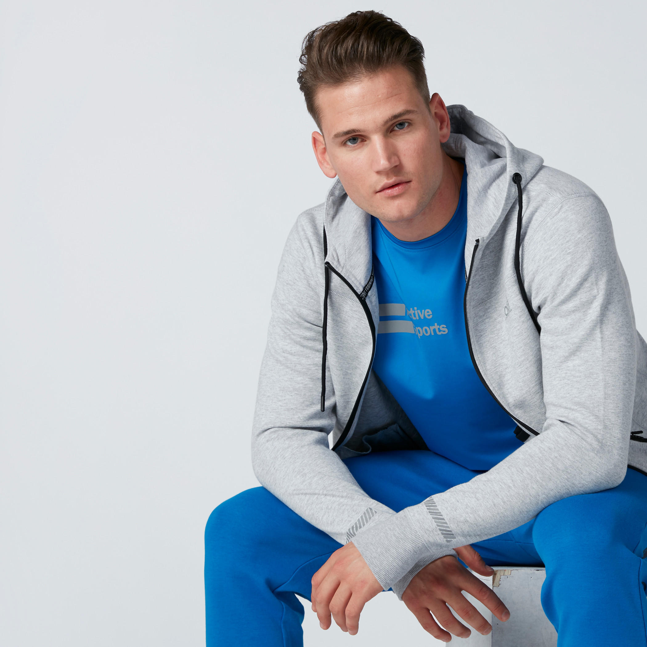 Hooded Jacket with Thumb Hole and Zip Closure-men-clothing-jacketsandblazers-jackets-image-1