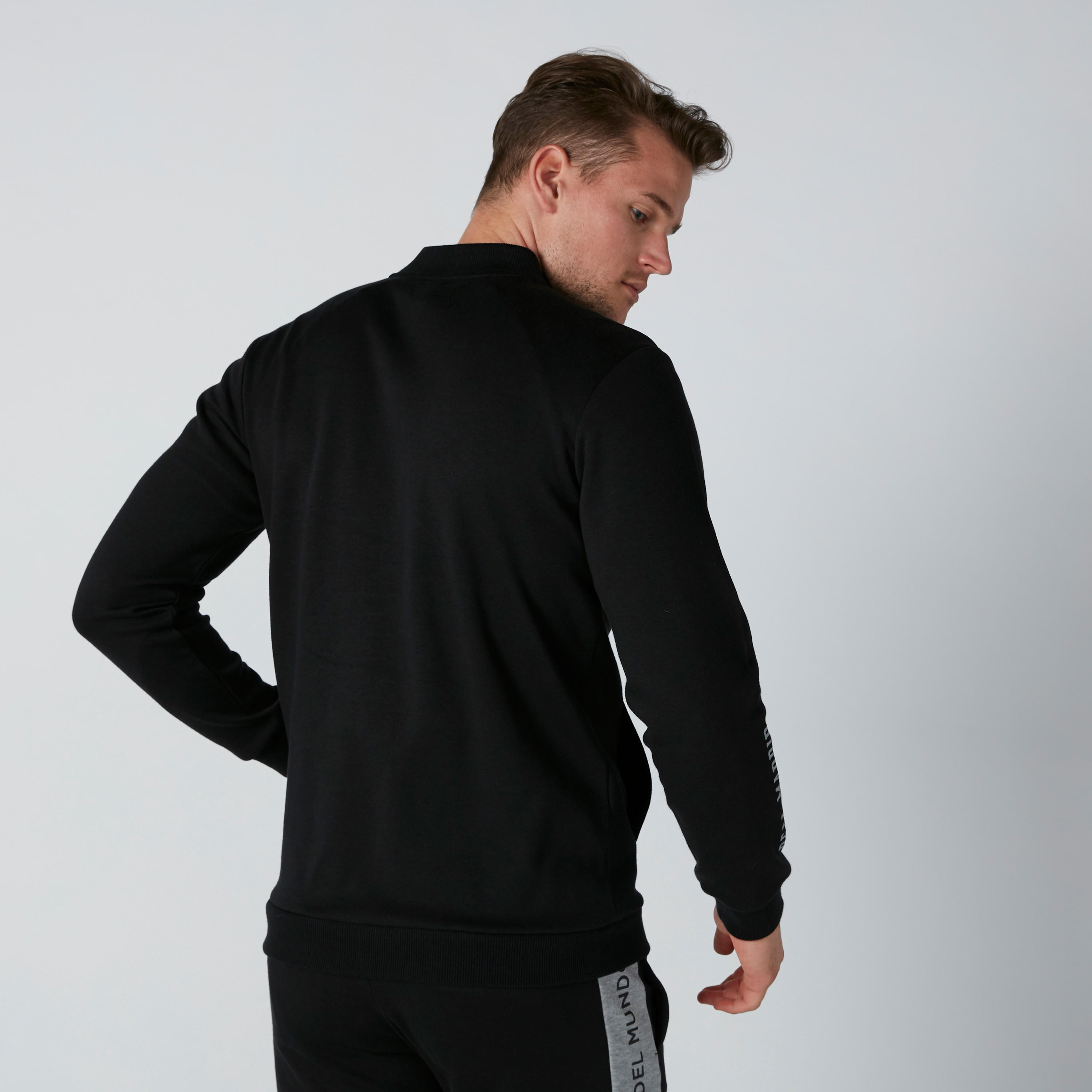 Printed Jacket with Long Sleeves and Kangaroo Pockets-men-clothing-jacketsandblazers-jackets-image-2