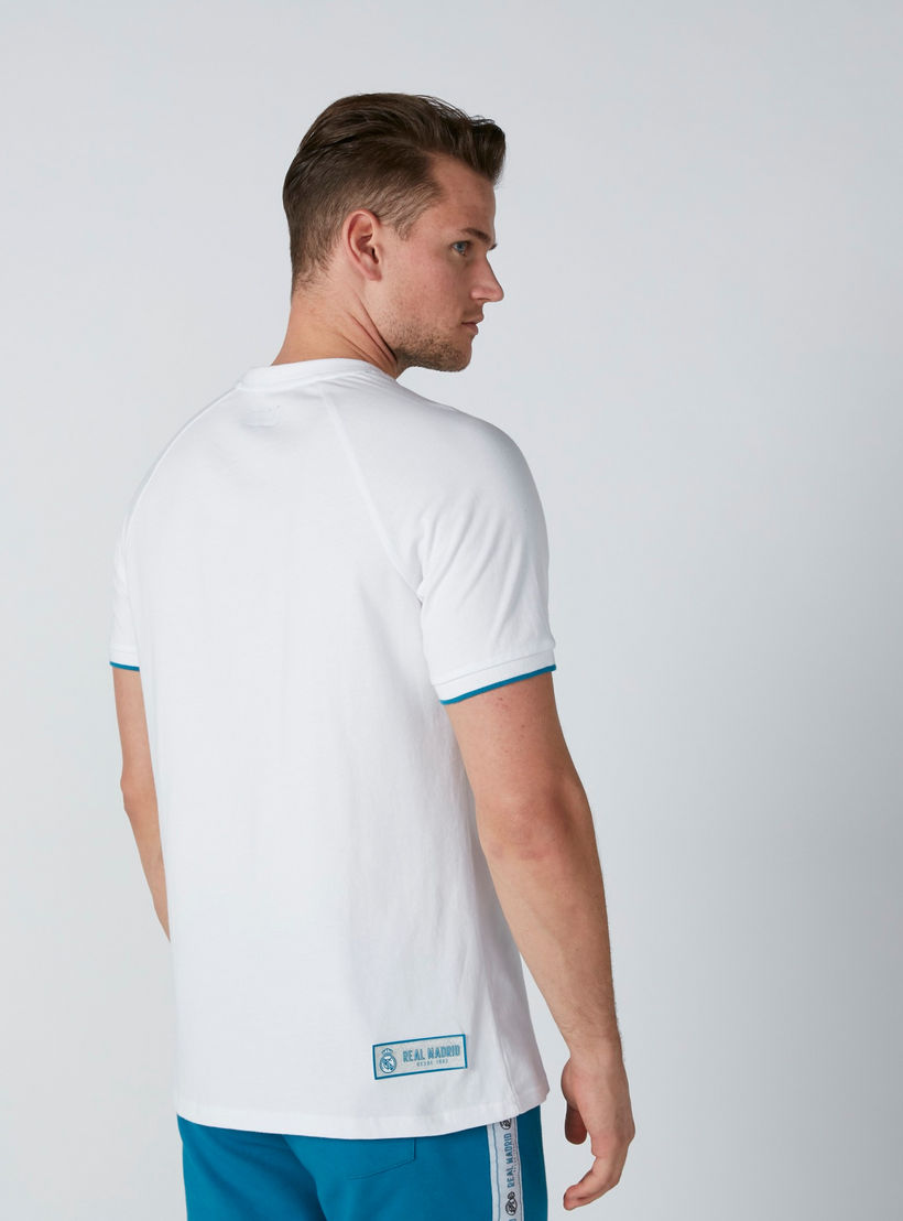 تيشيرت رياضي بياقة مستديرة وأكمام قصيرة وطبعات ريال مدريد-men-clothing-sportswearandactivewear-tshirtsandpolos-image-2