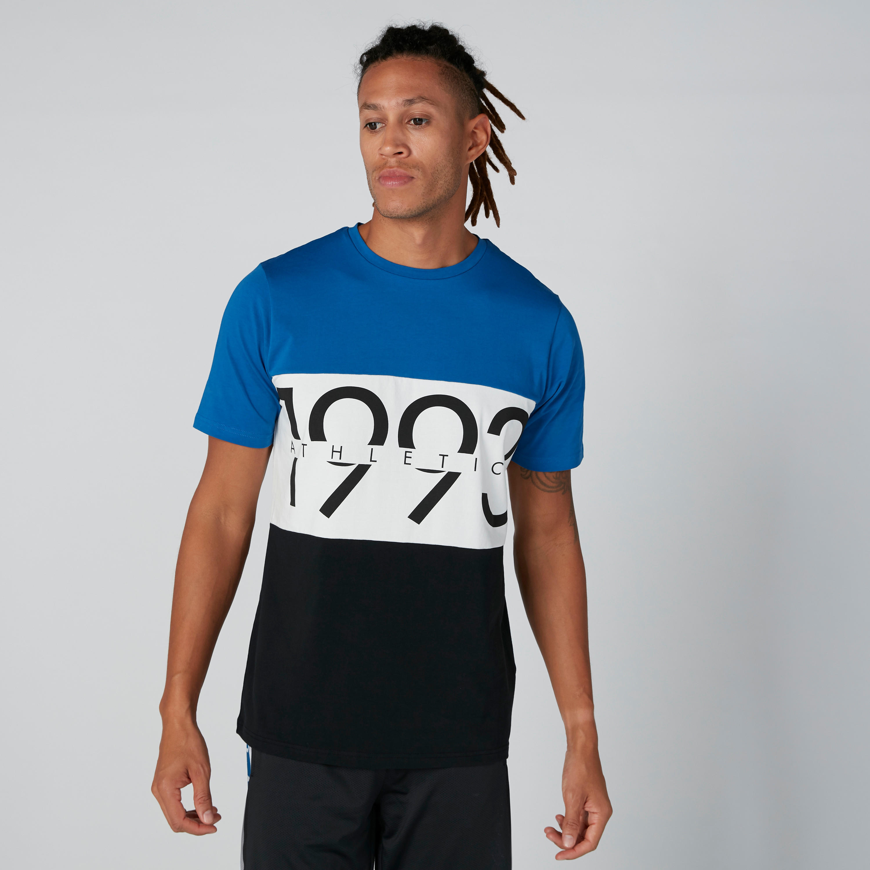 Printed Activewear T-Shirt with Short Sleeves-men-clothing-sportswearandactivewear-tshirtsandpolos-image-4