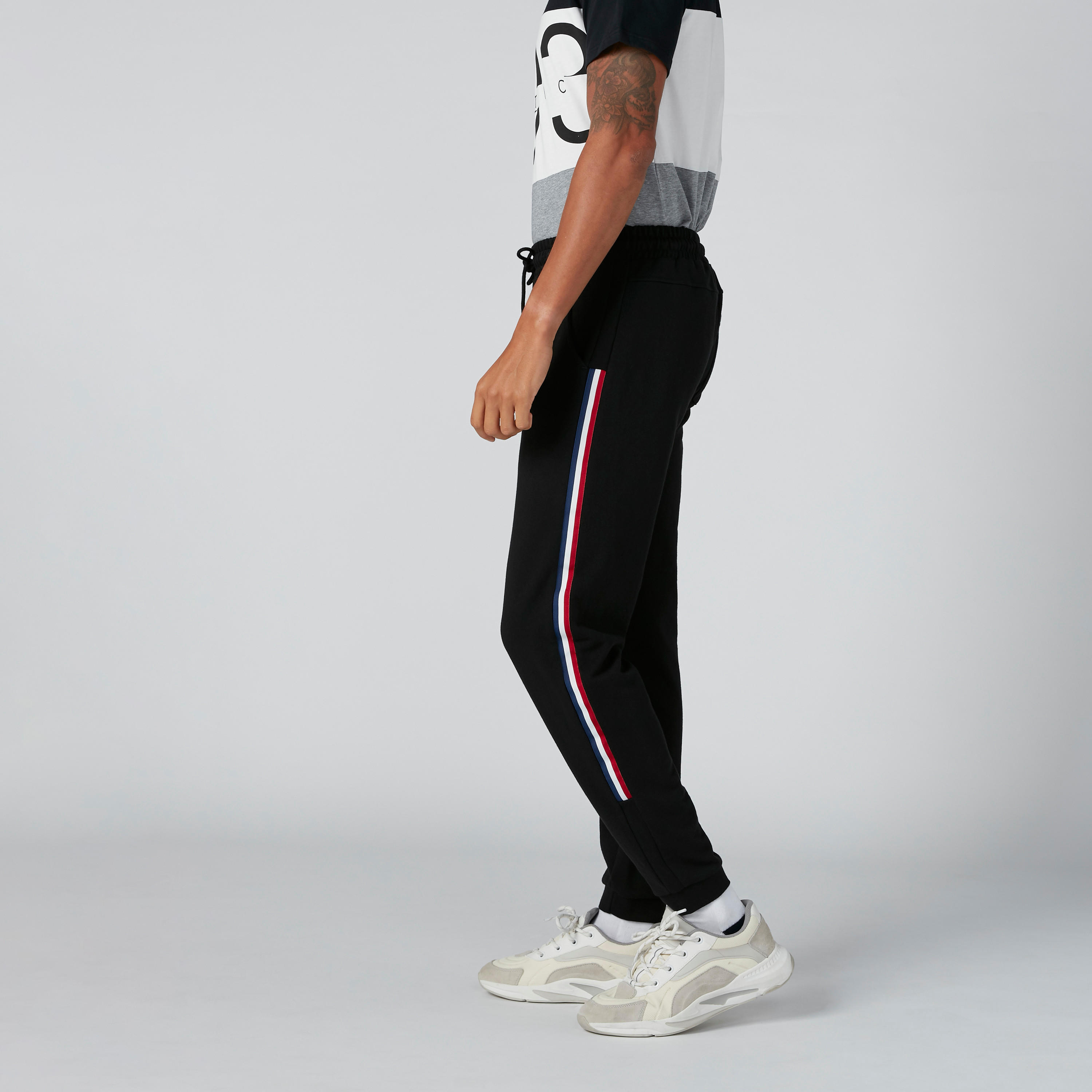 Pocket Detail Mid-Rise Jog Pants in Regular Fit with Side Tape Detail-men-clothing-bottoms-joggers-image-6