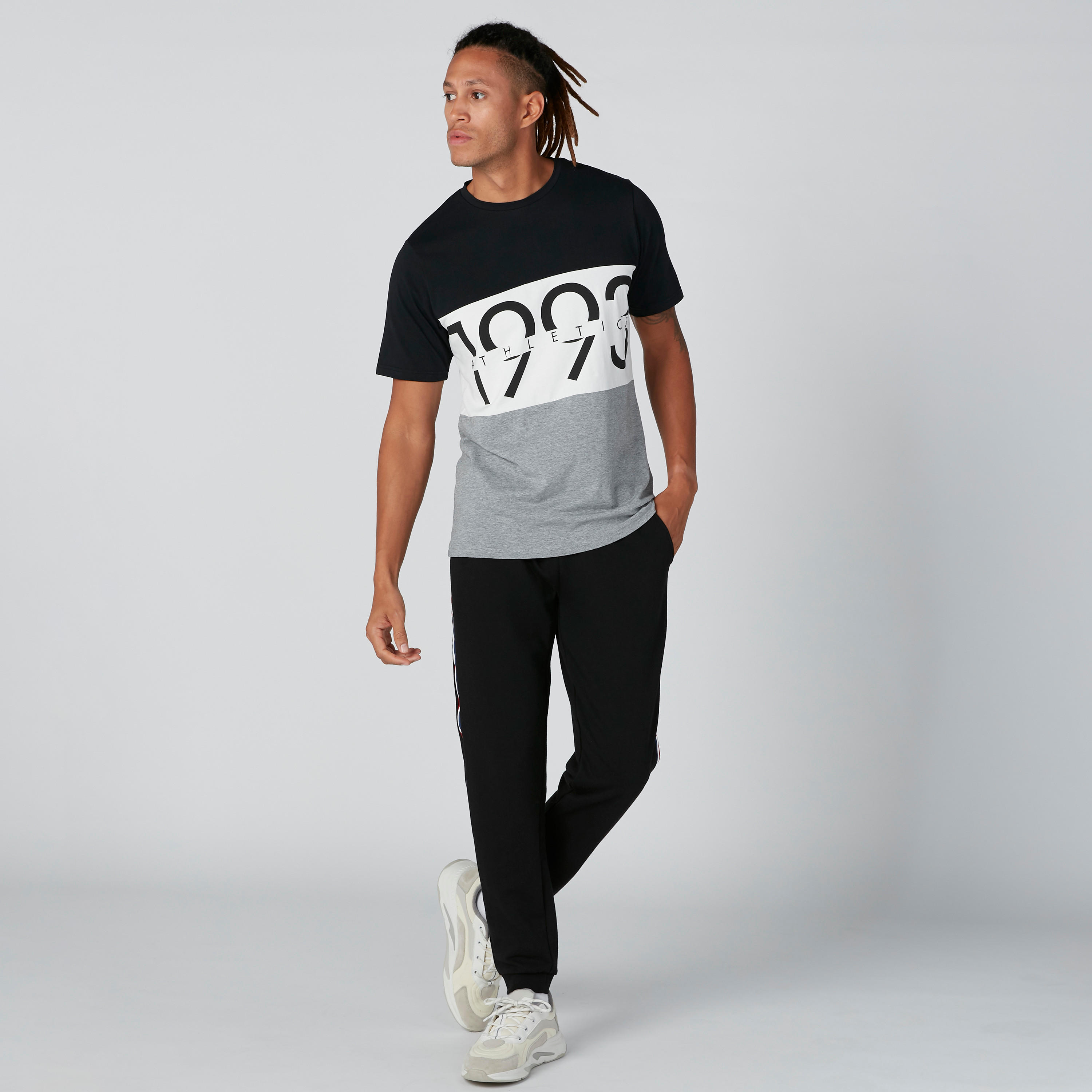 Pocket Detail Mid-Rise Jog Pants in Regular Fit with Side Tape Detail-men-clothing-bottoms-joggers-image-8