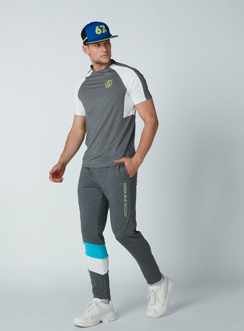 Text Printed Slim-Fit T-shirt with Raglan Sleeves-men-clothing-sportswearandactivewear-tshirtsandpolos-image-3