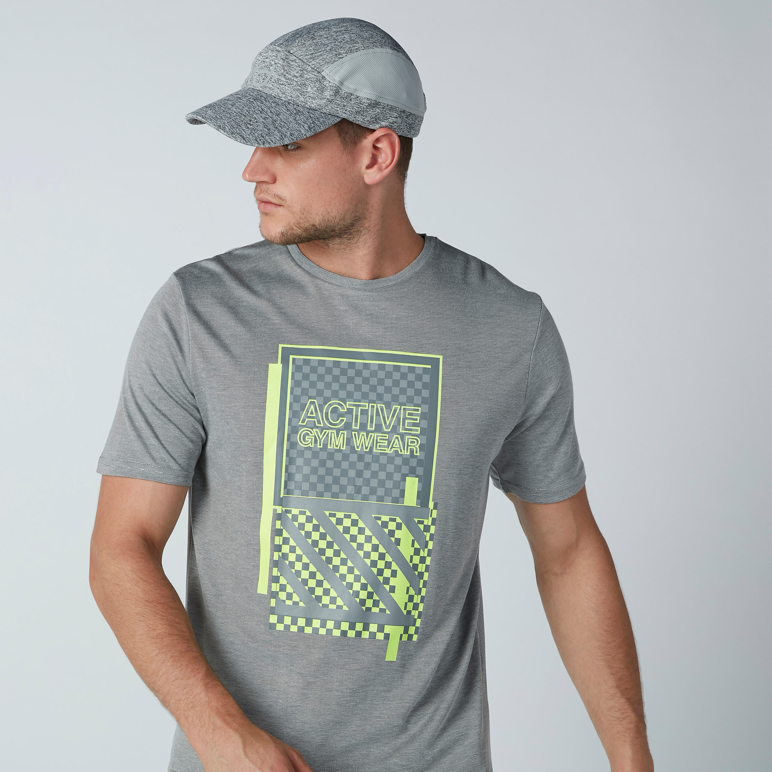 Printed Slim-Fit T-shirt with Short Sleeves and Step Hem-men-clothing-sportswearandactivewear-tshirtsandpolos-image-1