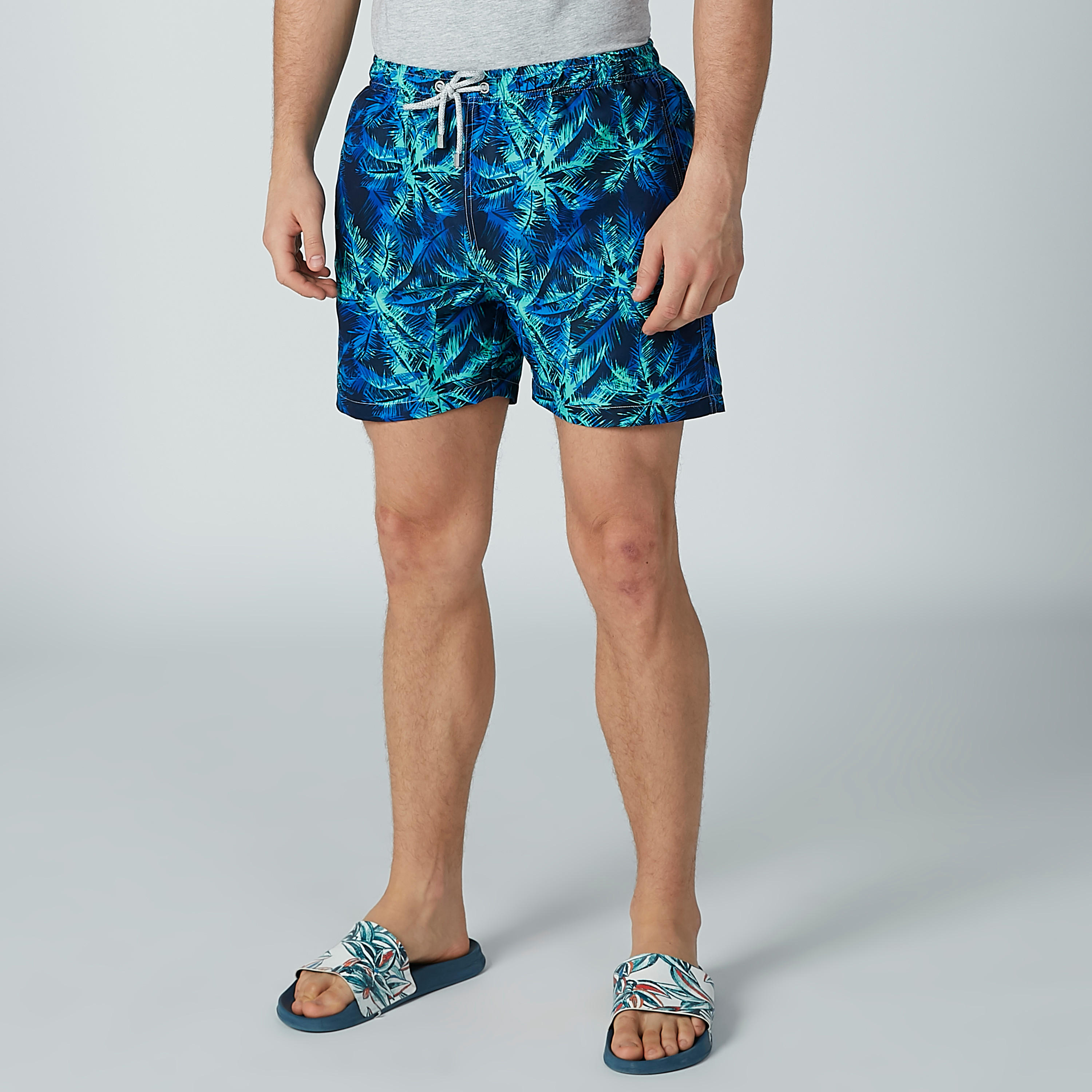Printed Shorts with Drawstring and Pocket Detail-men-clothing-sportswearandactivewear-bottoms-image-1