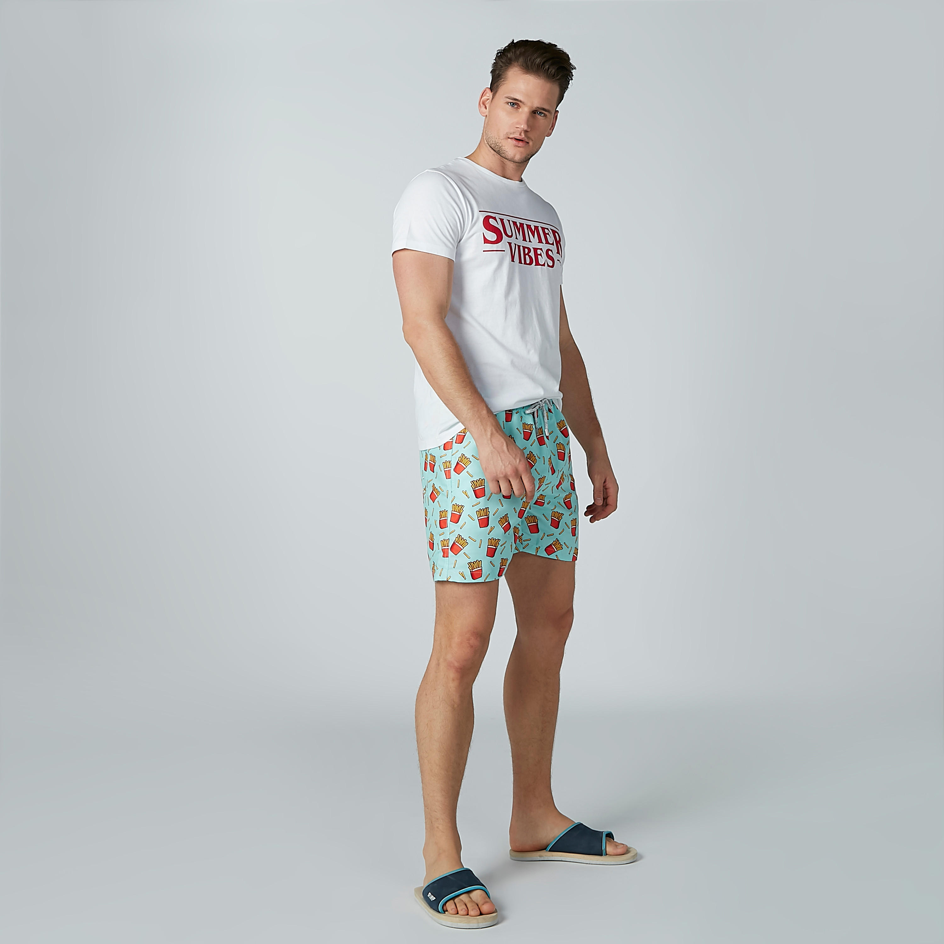 شورت برباط وجيوب وطبعات فرايز-men-clothing-bottoms-shorts-image-3