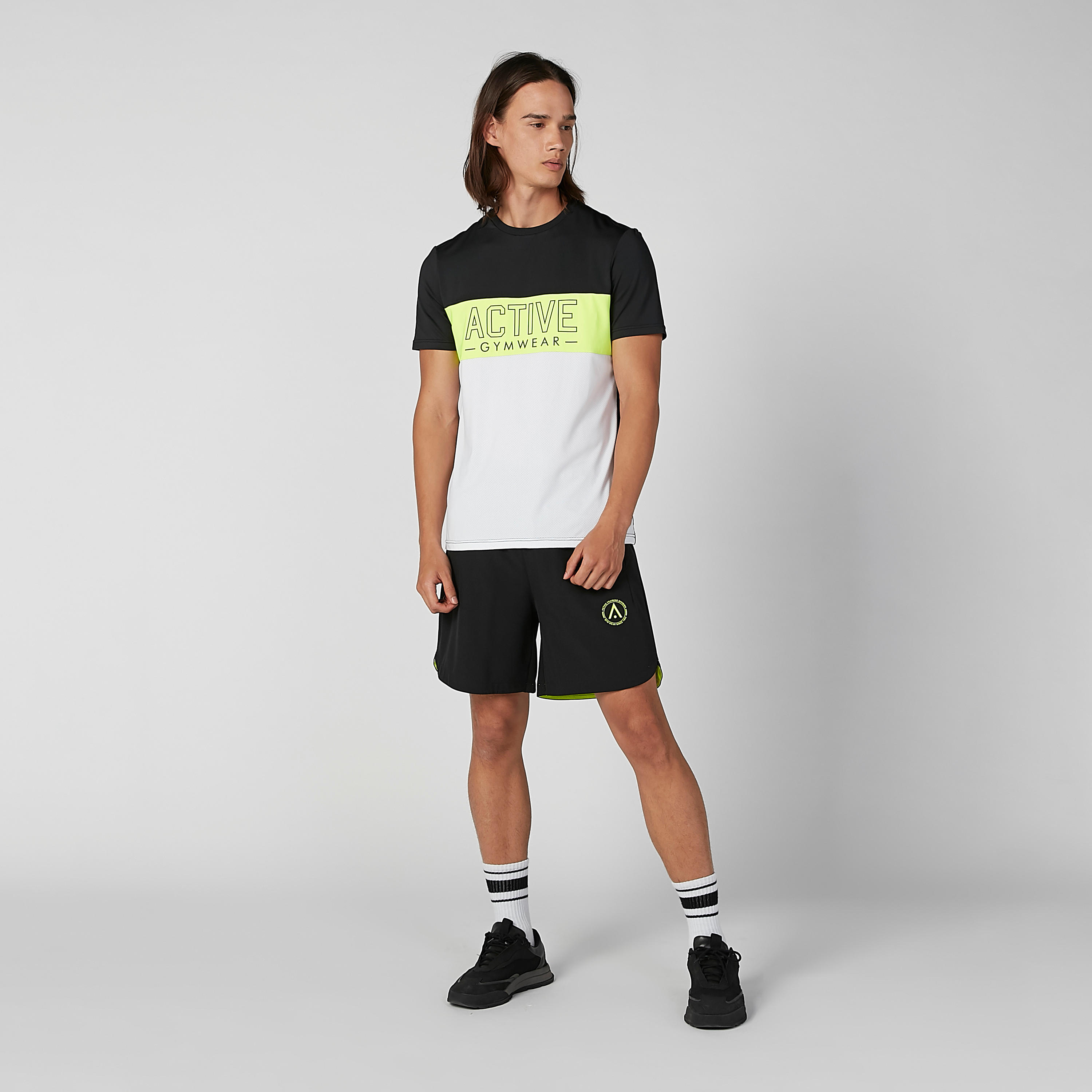 Plain Pocket Detail Shorts with Elasticised Waistband-men-clothing-sportswearandactivewear-bottoms-image-2