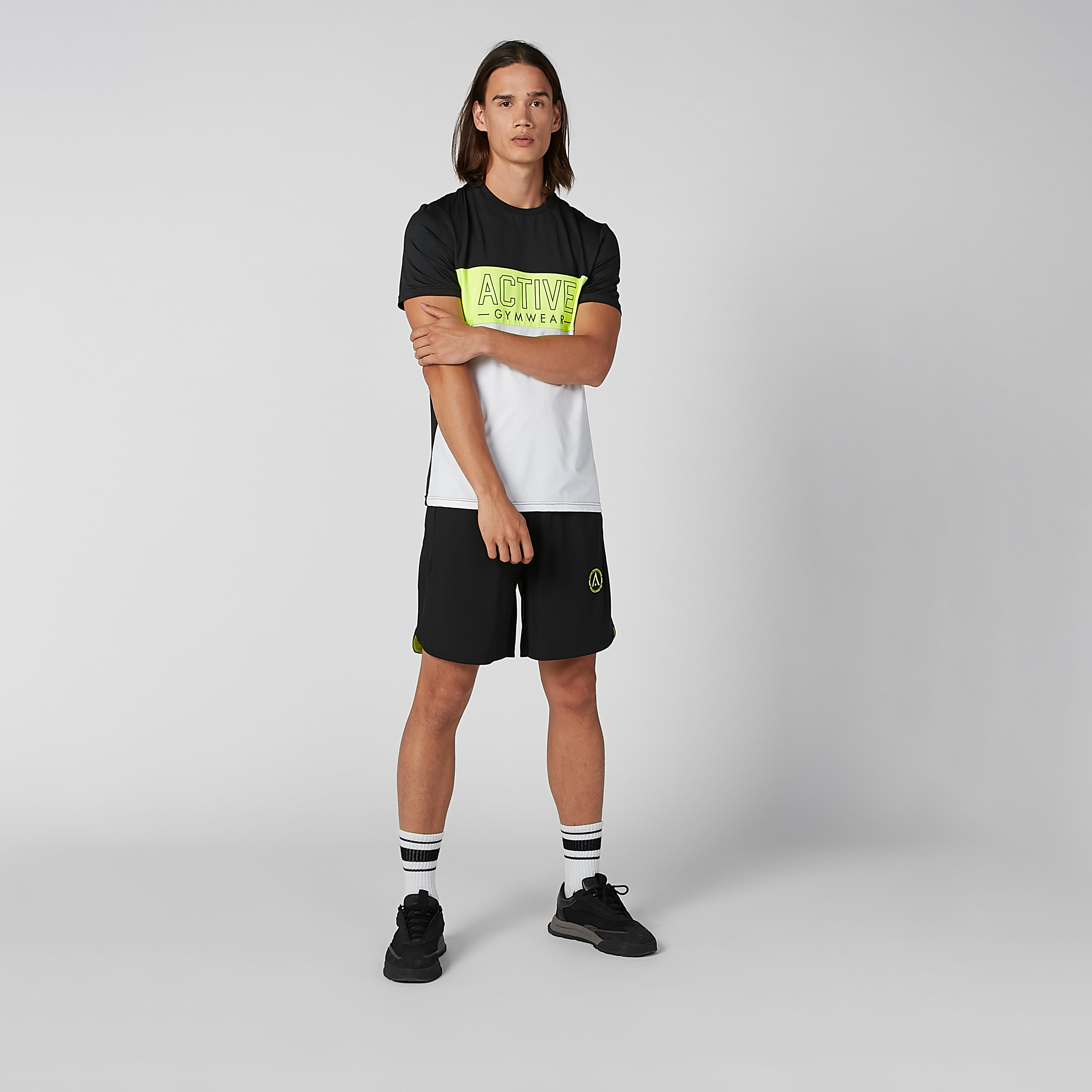Plain Pocket Detail Shorts with Elasticised Waistband-men-clothing-sportswearandactivewear-bottoms-image-6