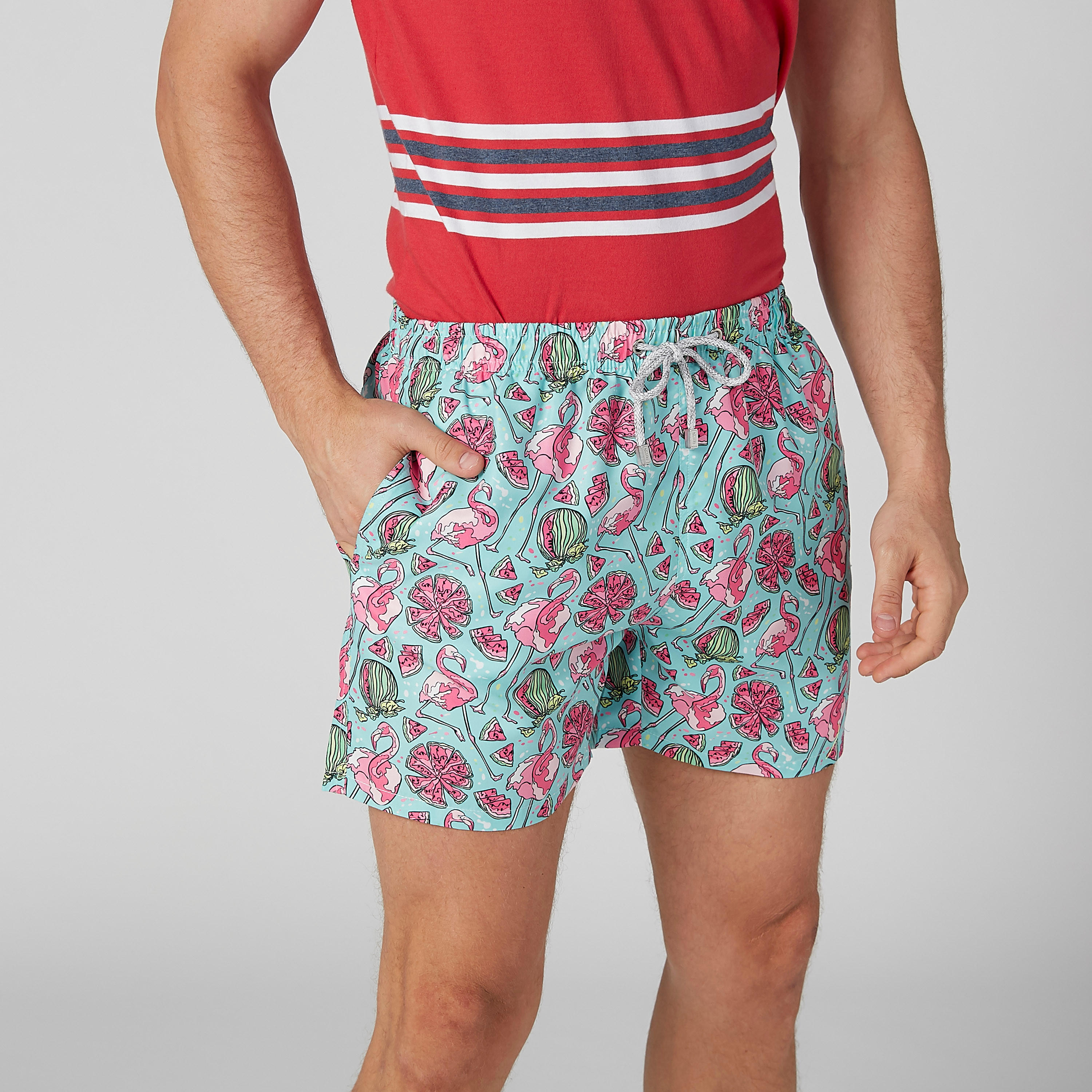 Printed Shorts with Pocket Detail and Drawstring-men-clothing-bottoms-shorts-image-3