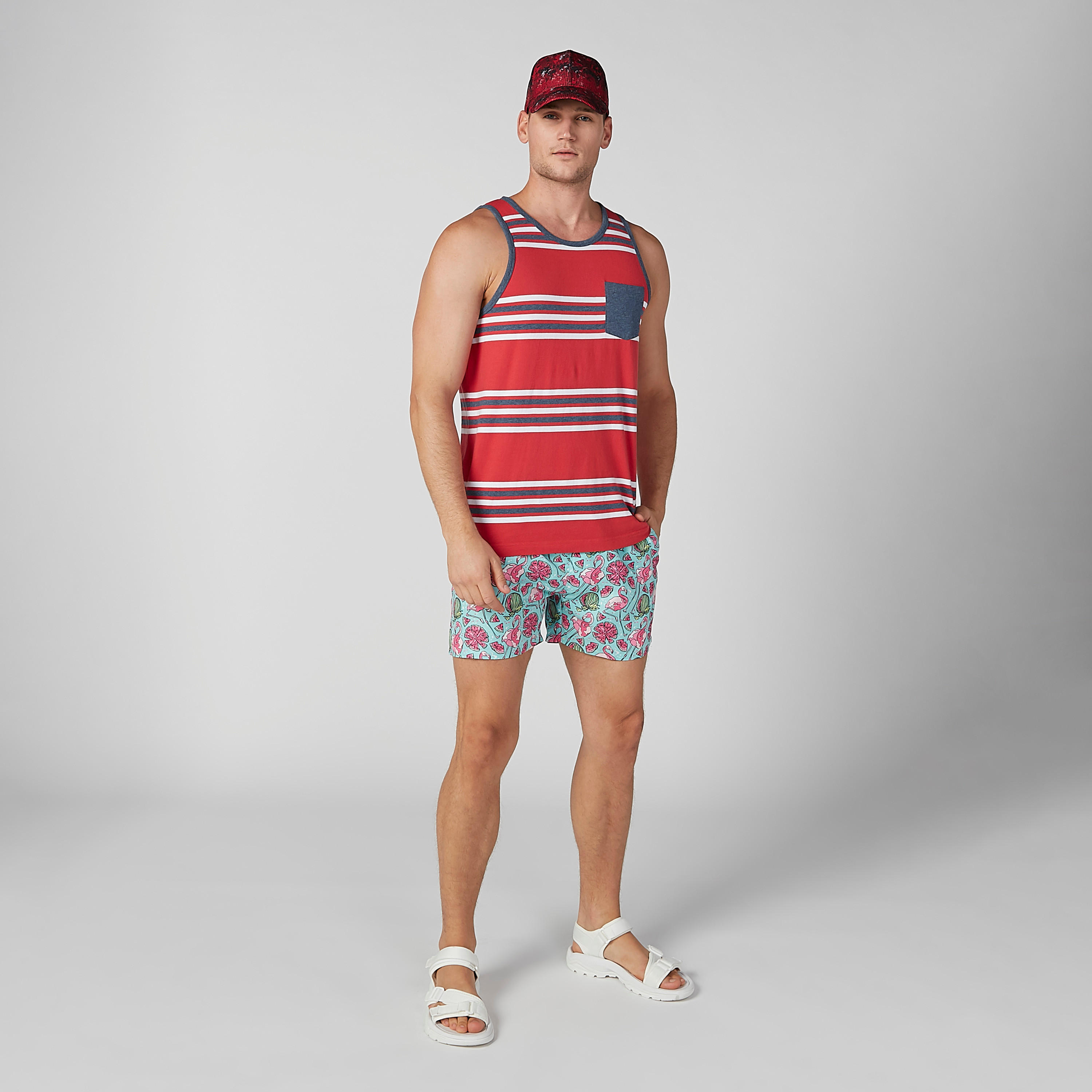 Printed Shorts with Pocket Detail and Drawstring-men-clothing-bottoms-shorts-image-2