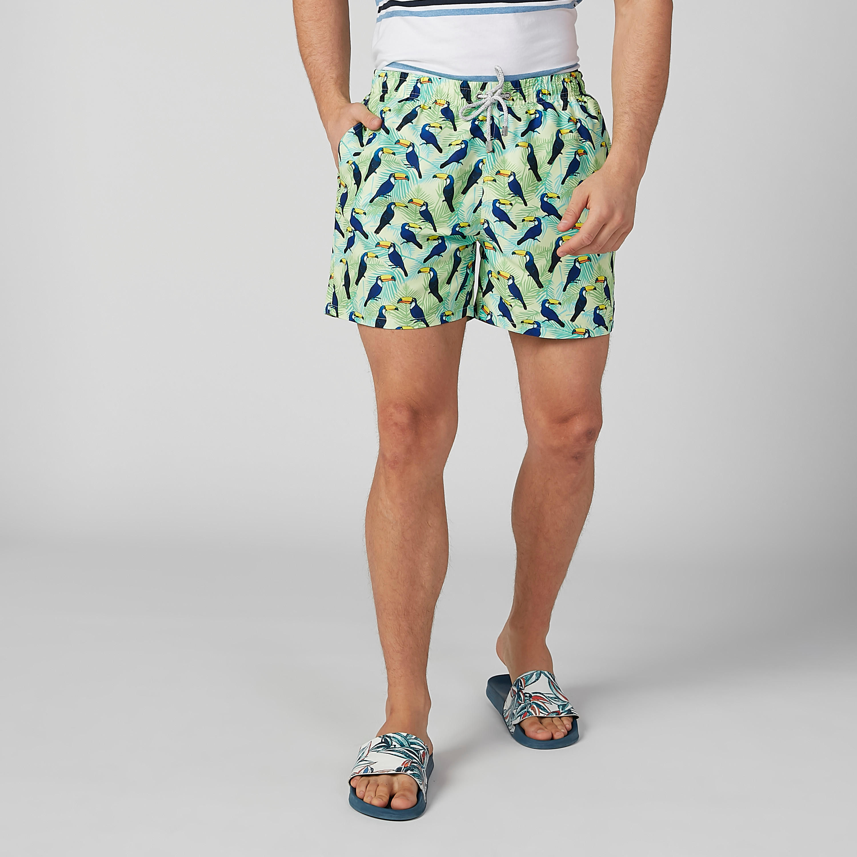 Printed Shorts with Pocket Detail and Drawstring-men-clothing-bottoms-shorts-image-1