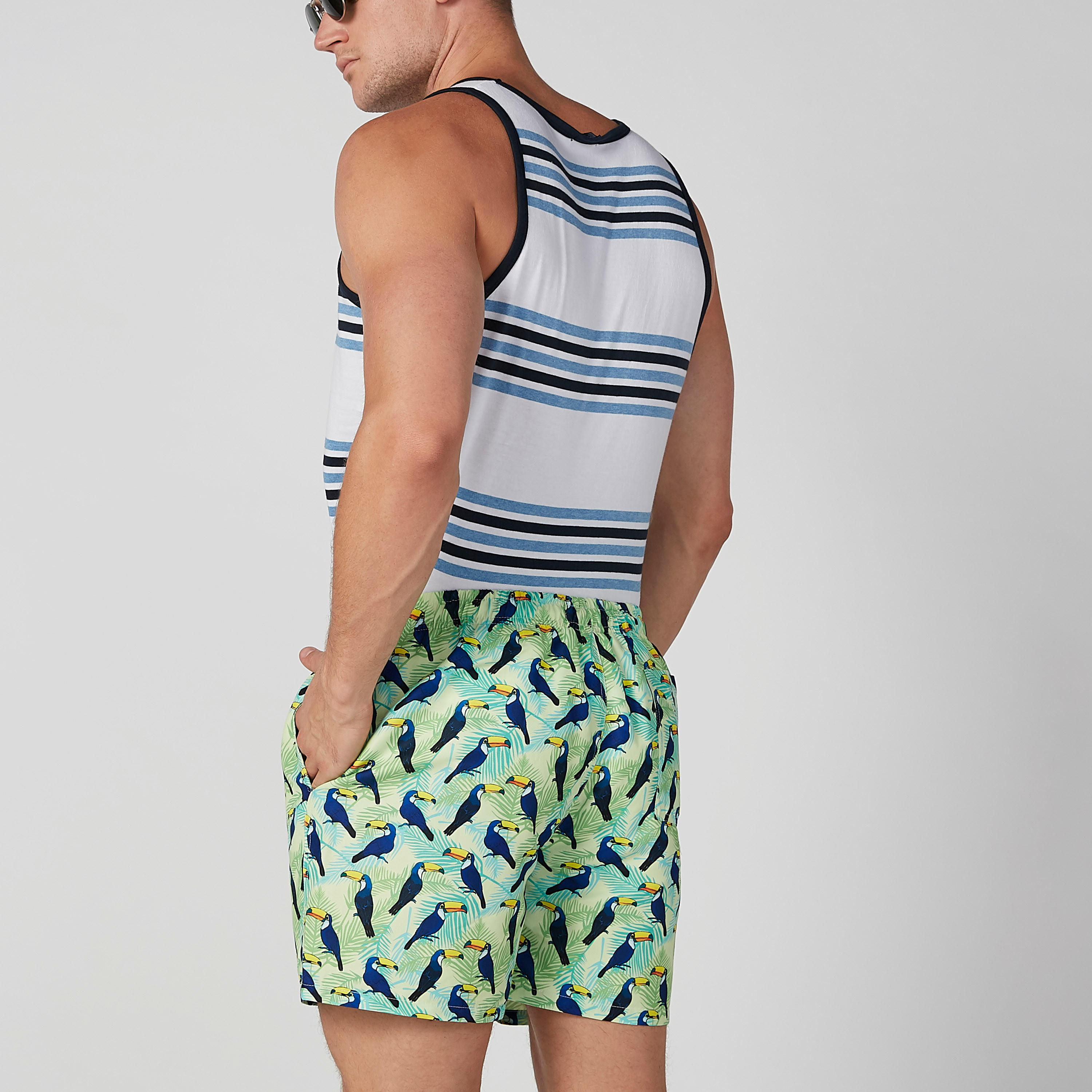 Printed Shorts with Pocket Detail and Drawstring-men-clothing-bottoms-shorts-image-2