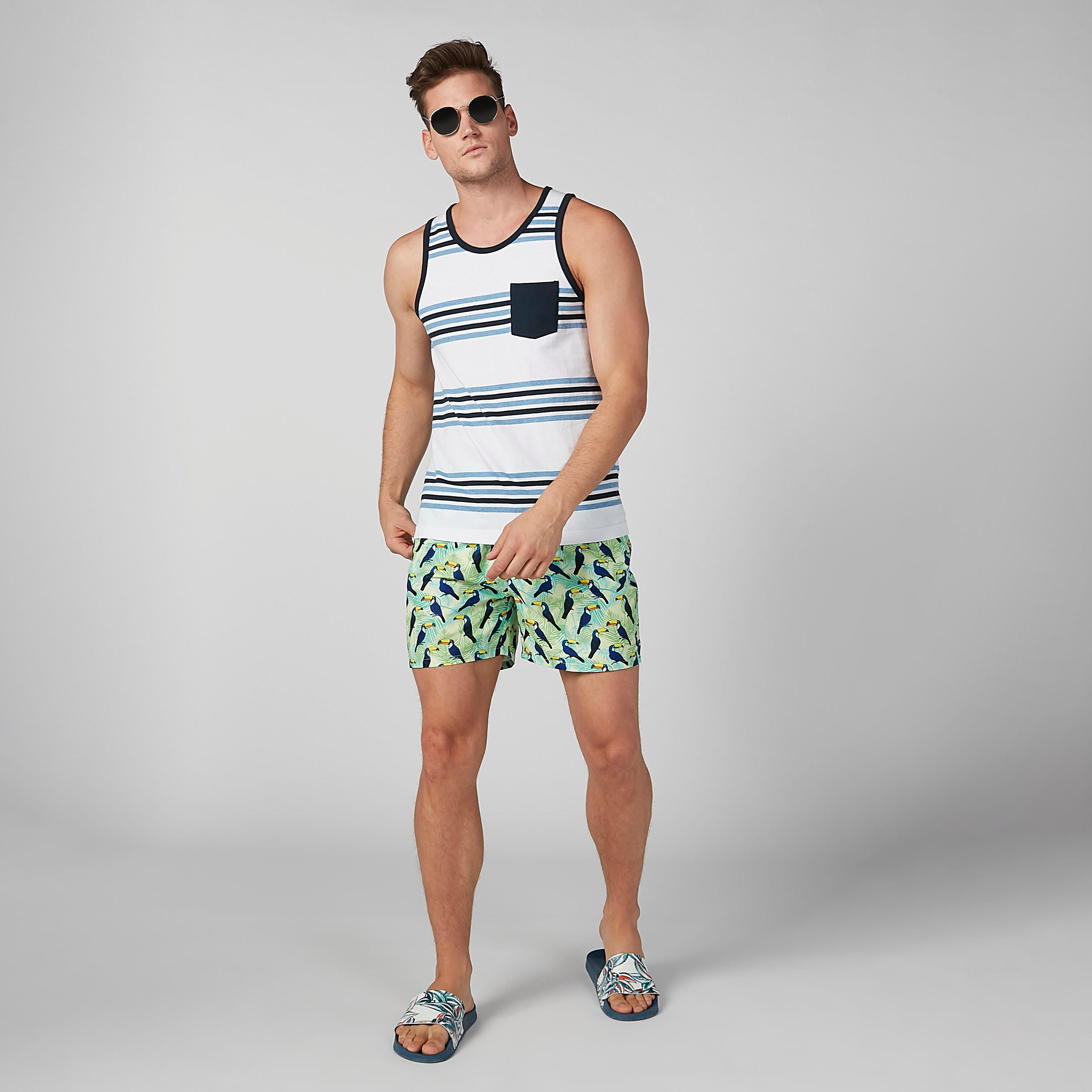 Printed Shorts with Pocket Detail and Drawstring-men-clothing-bottoms-shorts-image-3