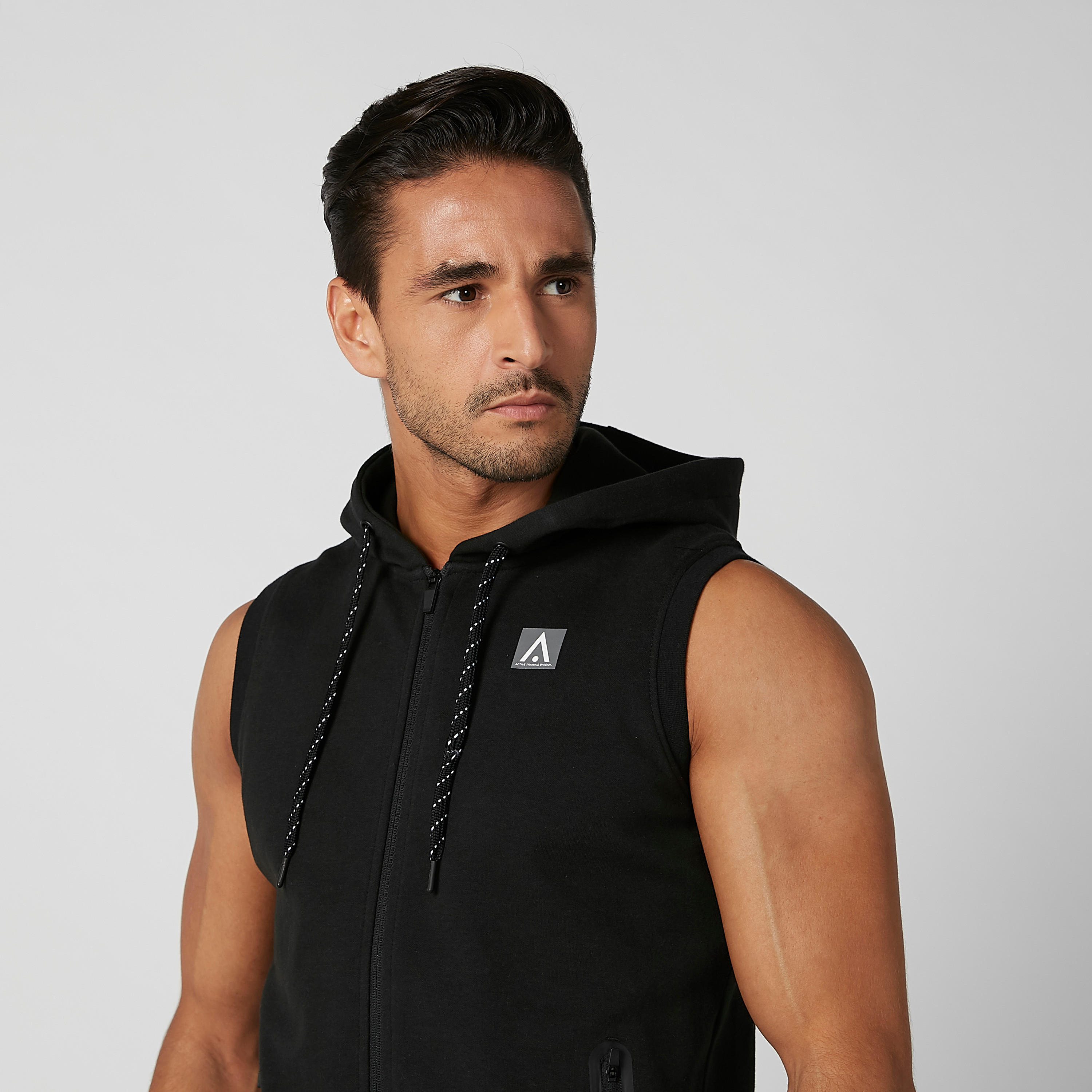 Printed Sleeveless Jacket with Kangaroo Pockets and Hood-men-clothing-jacketsandblazers-jackets-image-4