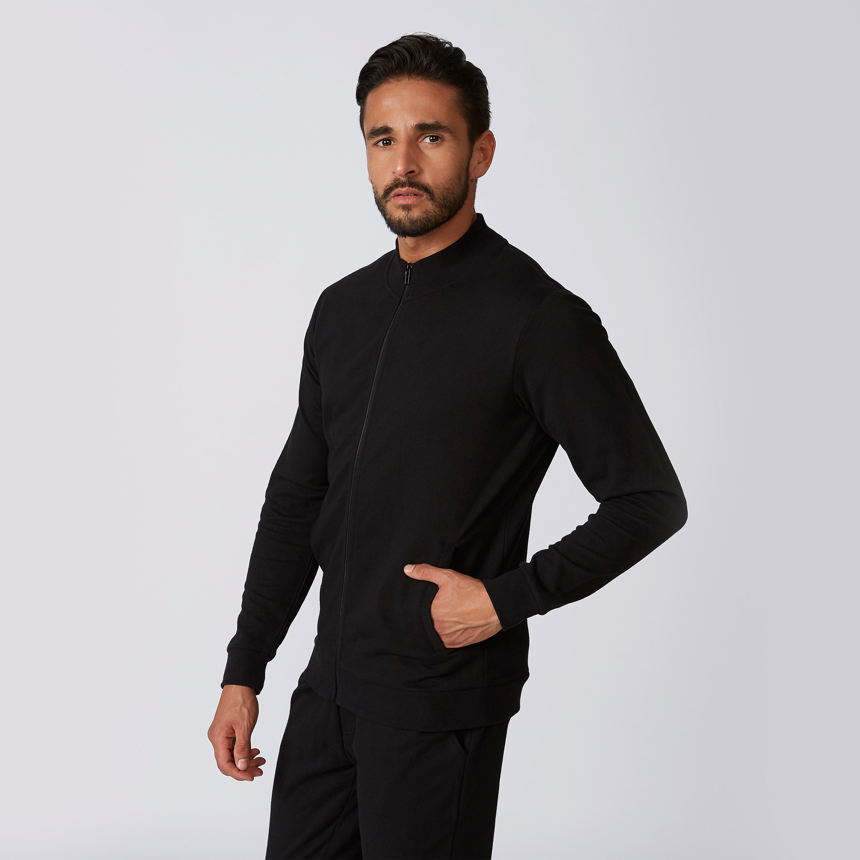 جاكيت مستدام سادة بأكمام طويلة وجيوب كانجارو-men-clothing-jacketsandblazers-jackets-image-5