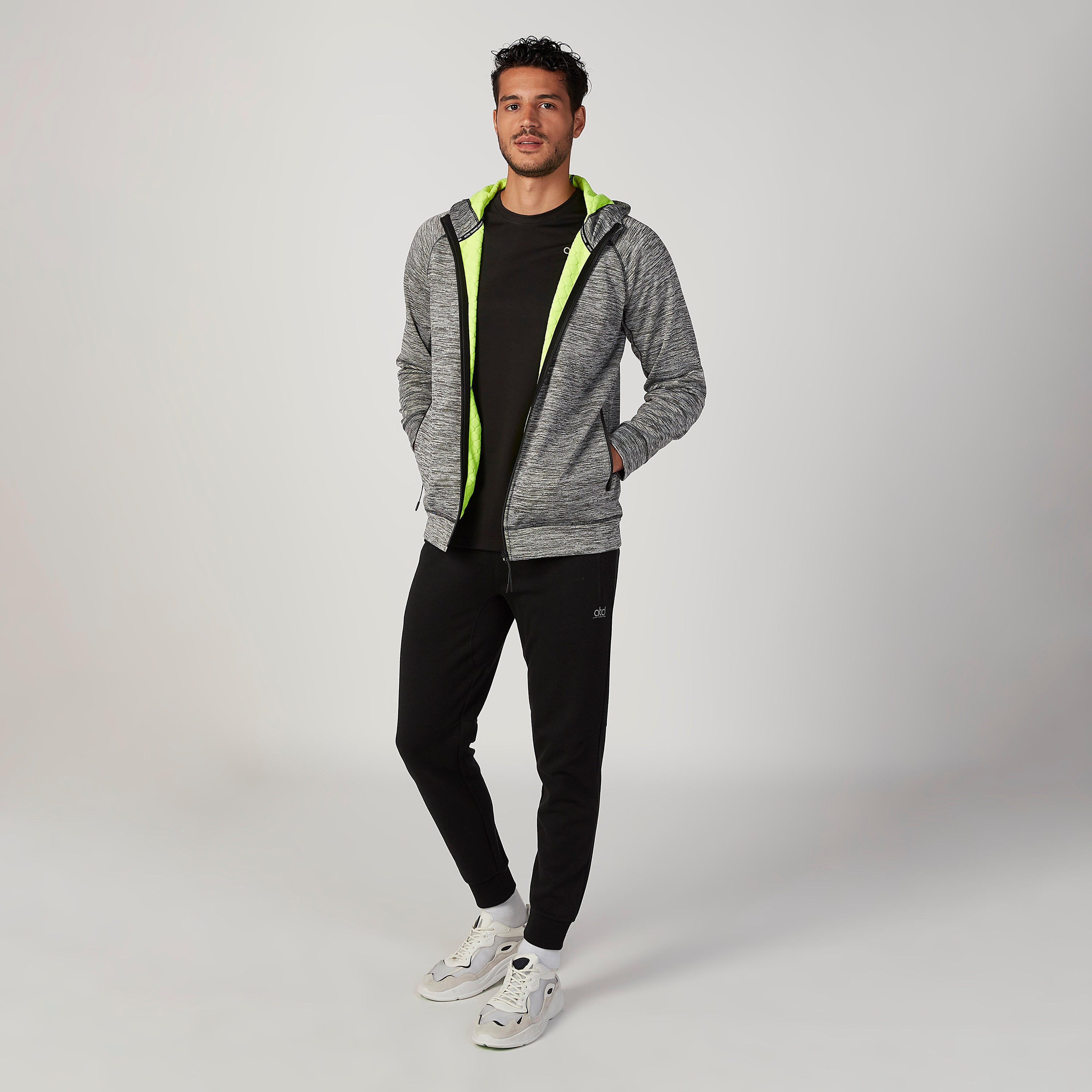 Textured Hooded Jacket with Long Sleeves and Pockets-men-clothing-jacketsandblazers-jackets-image-2