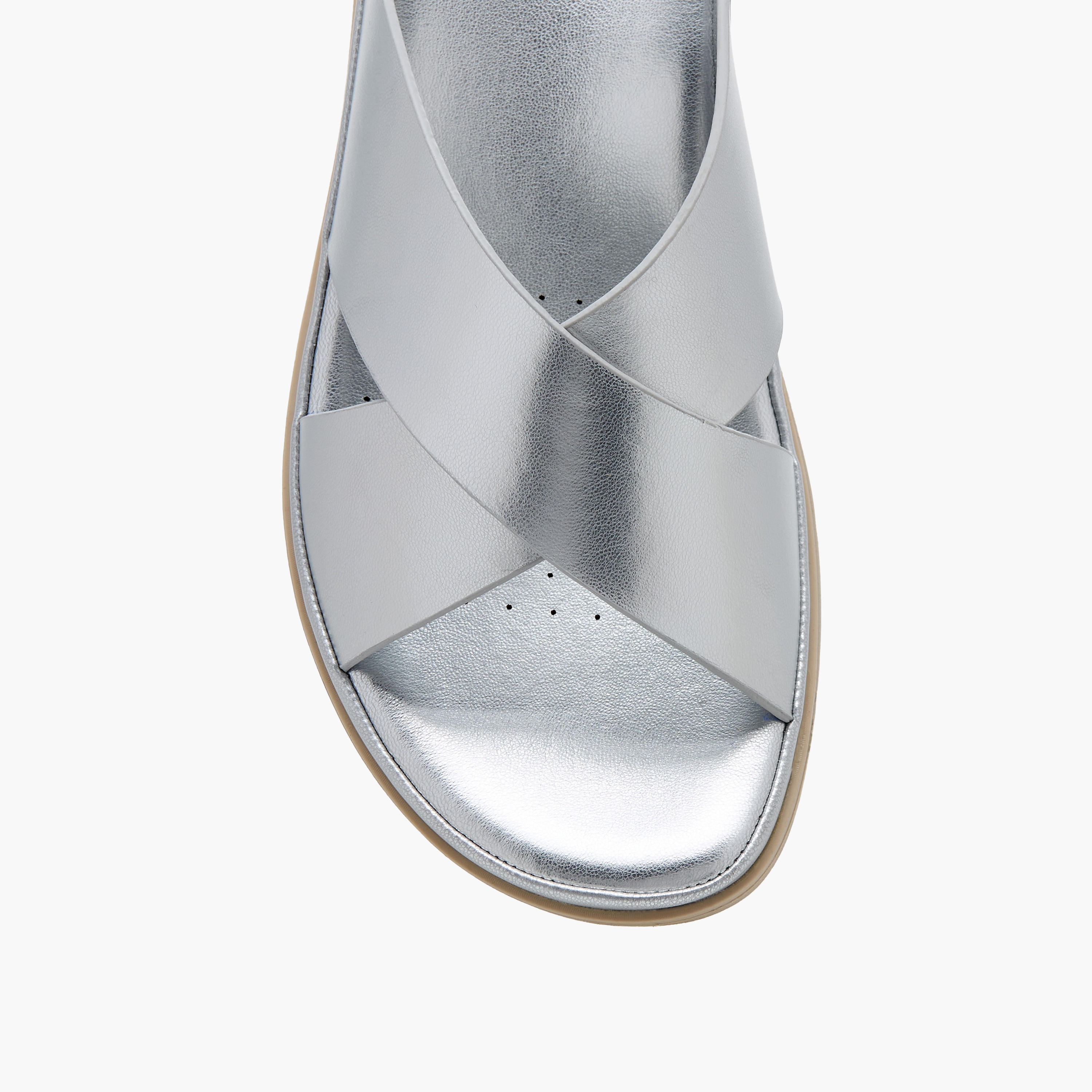 Le Confort Solid Slip-On Comfort Sandals-women-shoes-flats-sandals-image-4