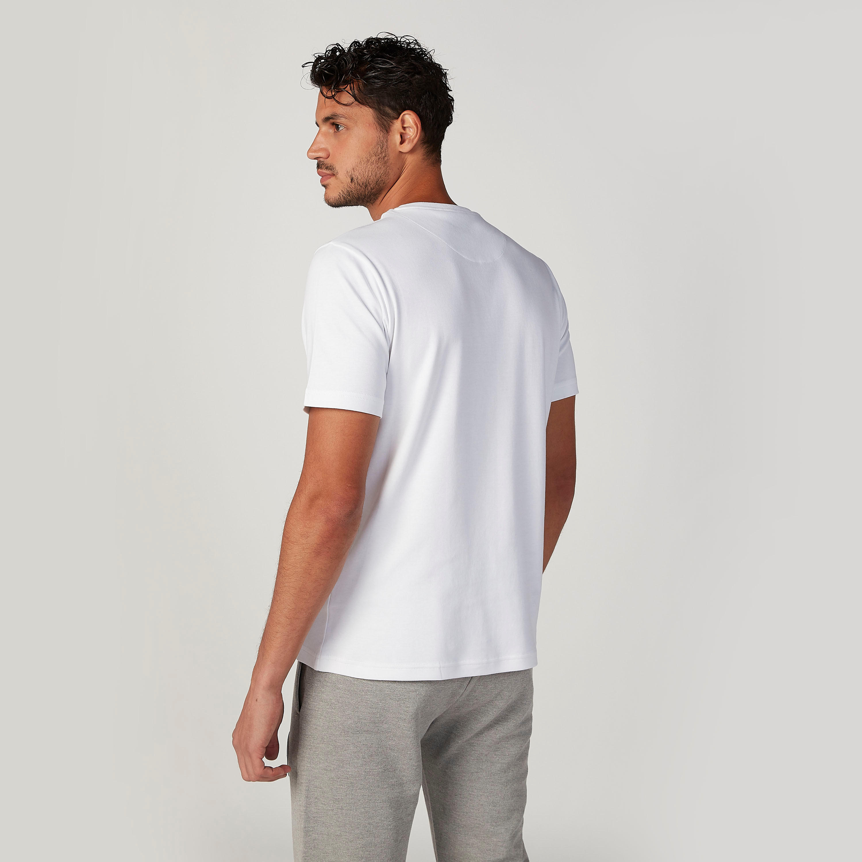 Printed T-shirt with Crew Neck and Short Sleeves-men-clothing-sportswearandactivewear-tshirtsandpolos-image-4