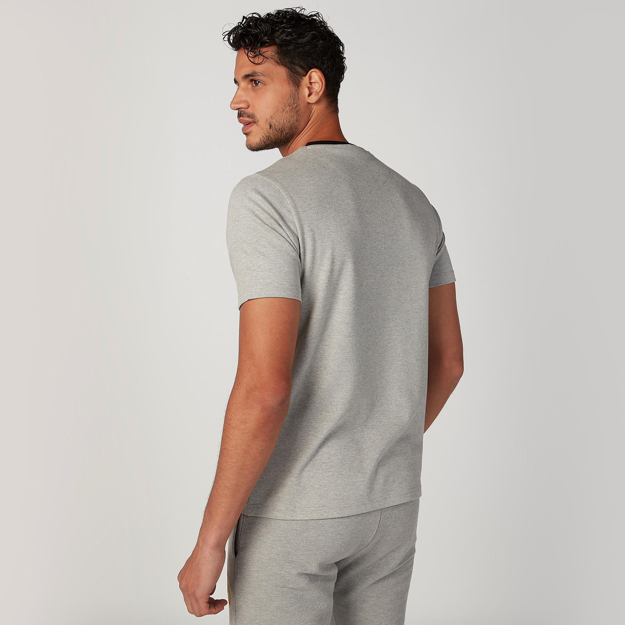 Printed T-shirt with Crew Neck and Short Sleeves-men-clothing-tshirtsandpolos-tshirts-image-4