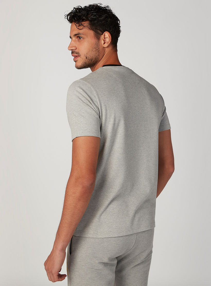 Printed T-shirt with Crew Neck and Short Sleeves-men-clothing-tshirtsandpolos-tshirts-image-4