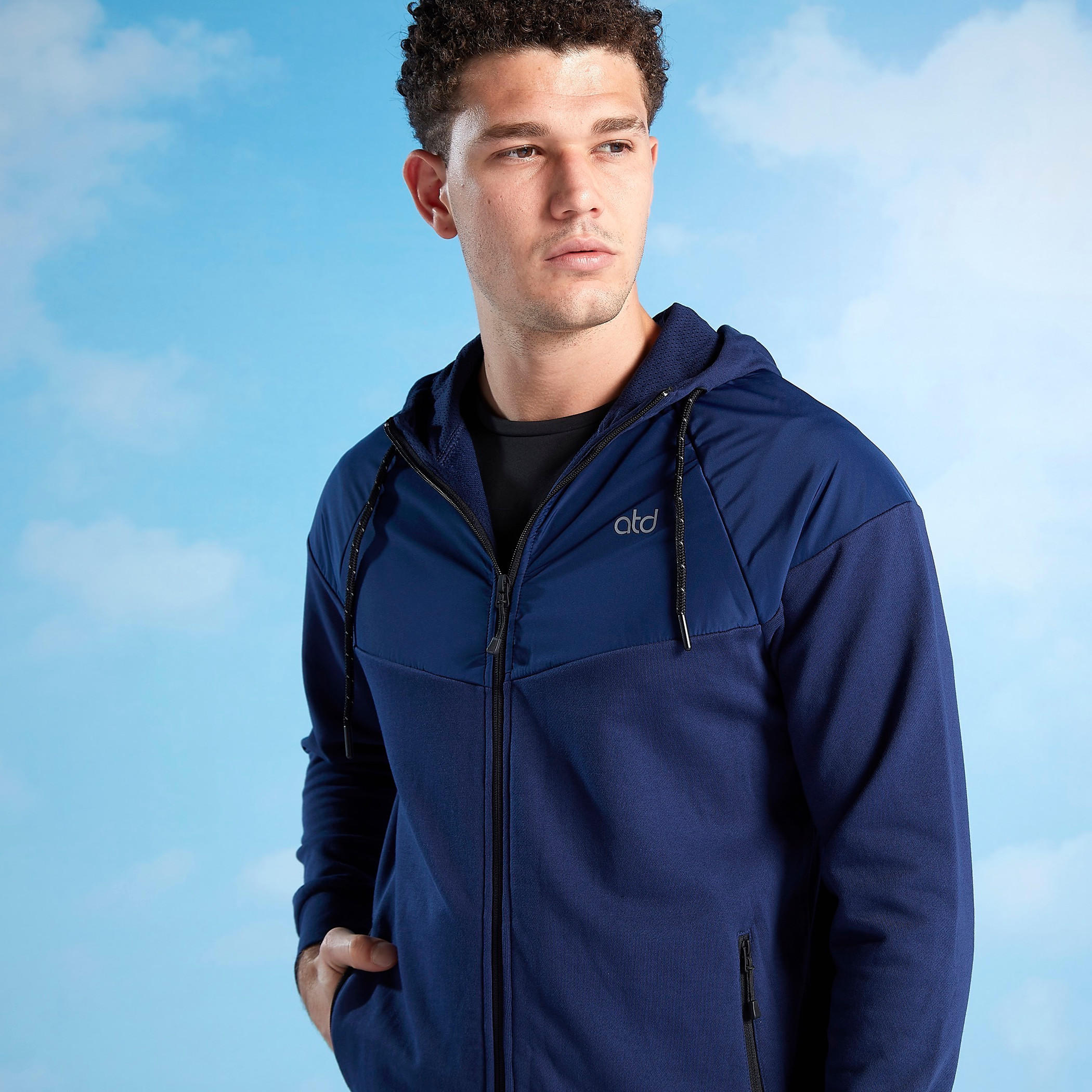 Plain Jacket with Long Sleeves and Hood-men-winterwear-hoodiesandsweatshirts-image-3