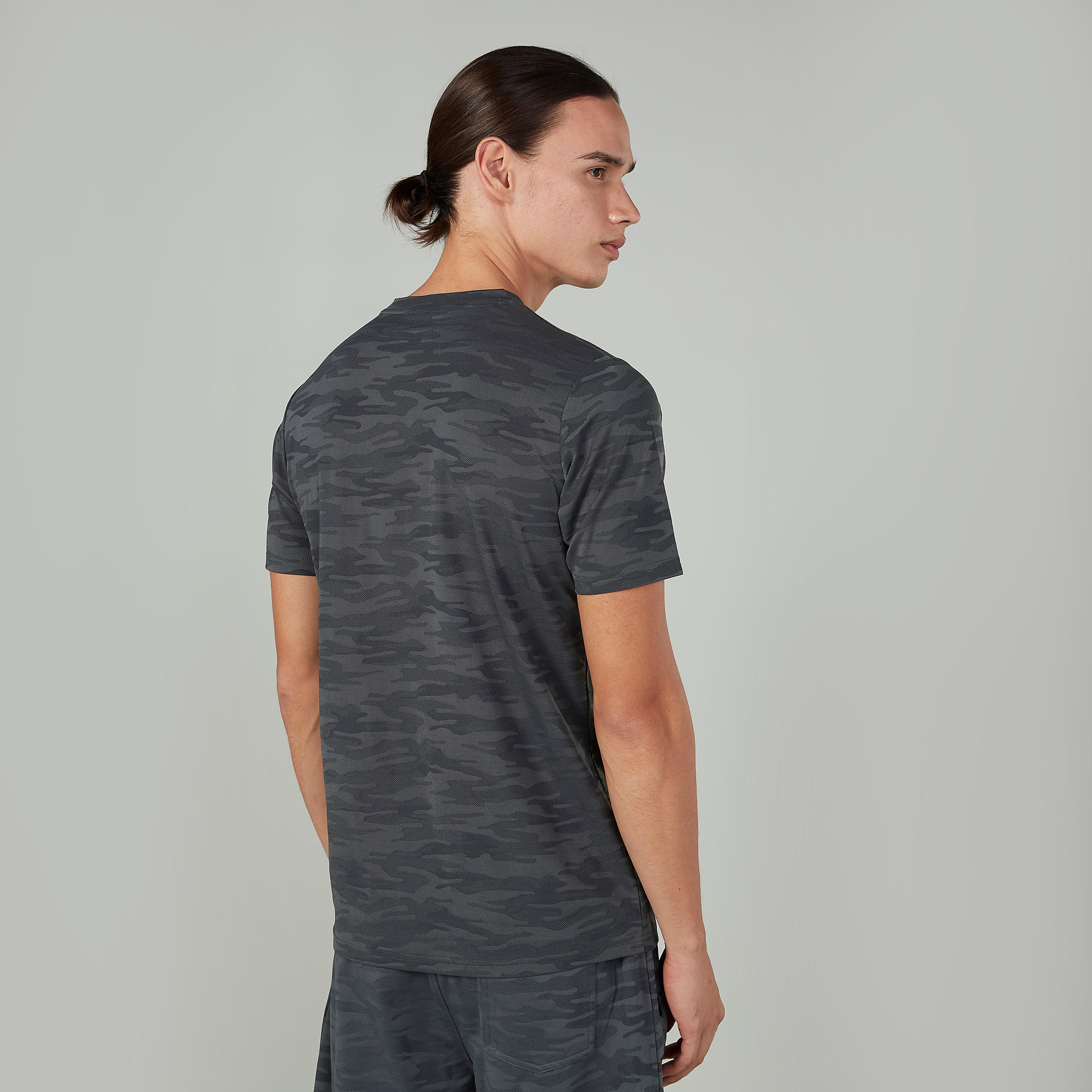 Sustainable Camouflage Print Round Neck T-shirt with Short Sleeves-men-clothing-sportswearandactivewear-tshirtsandpolos-image-11