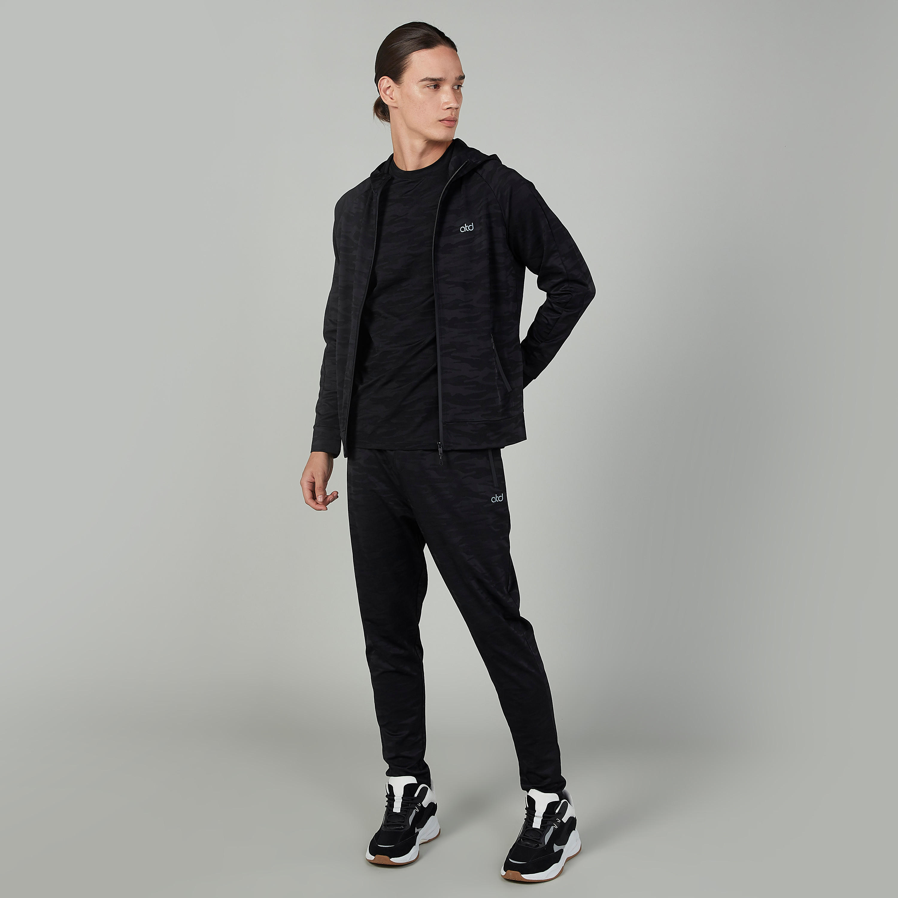 Printed Jacket with Long Sleeves and Hood-men-clothing-jacketsandblazers-jackets-image-2