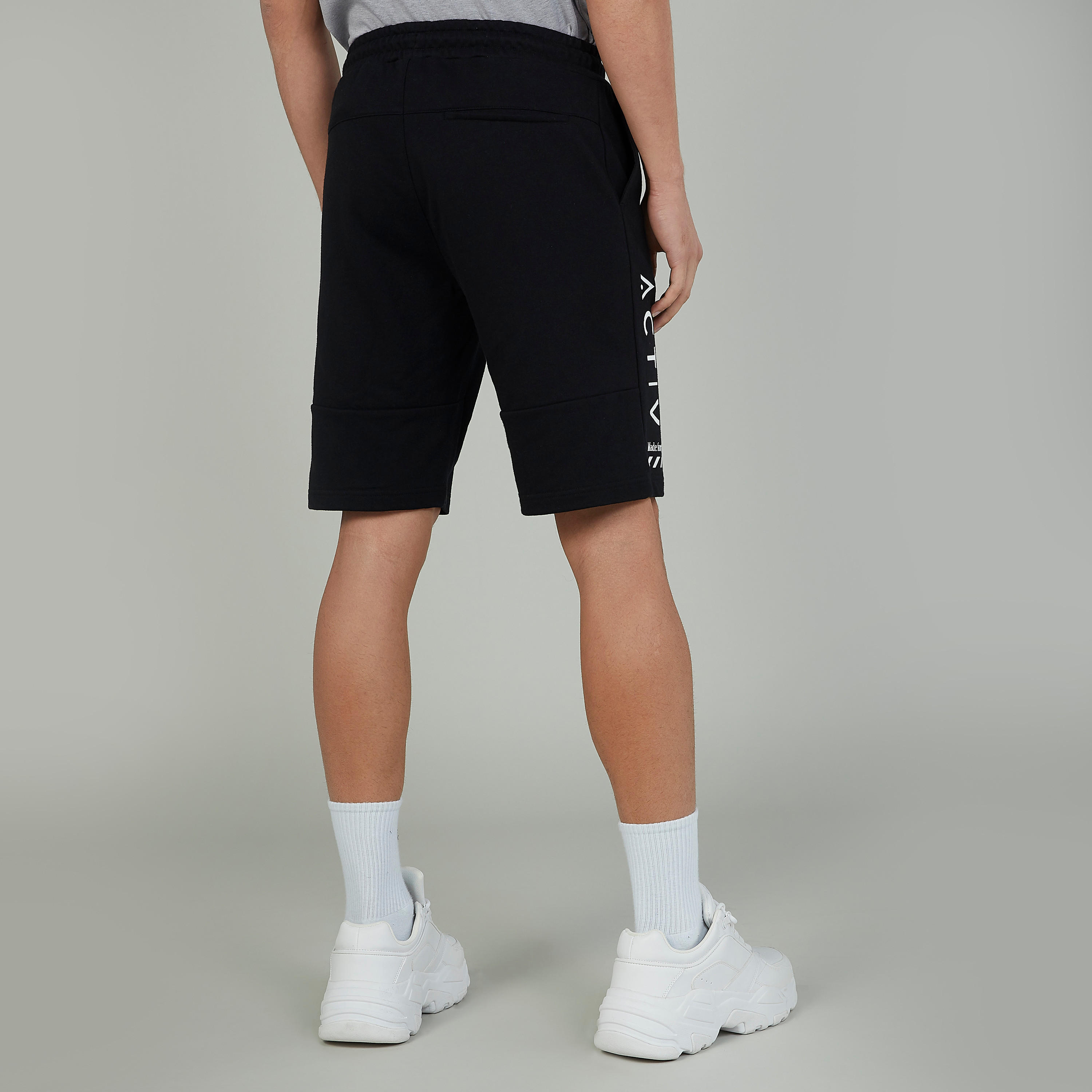 Sustainable Printed Shorts with Elasticised Waistband and Pockets-men-clothing-sportswearandactivewear-bottoms-image-4
