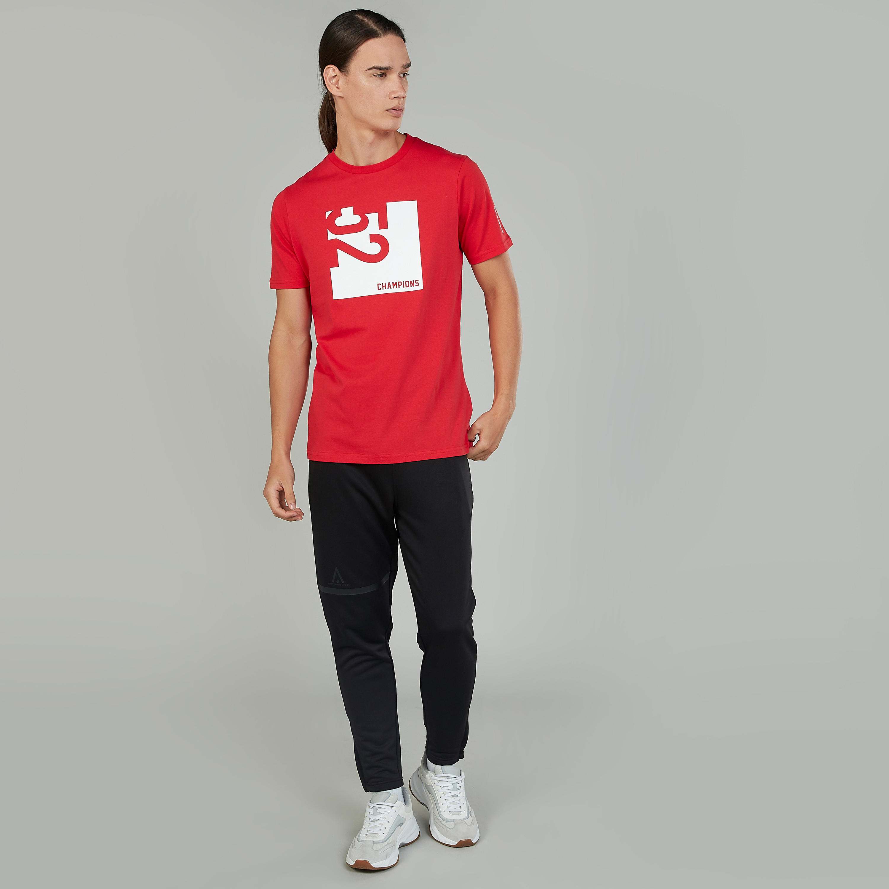 Printed T-shirt with Crew Neck and Short Sleeves-men-clothing-sportswearandactivewear-tshirtsandpolos-image-2