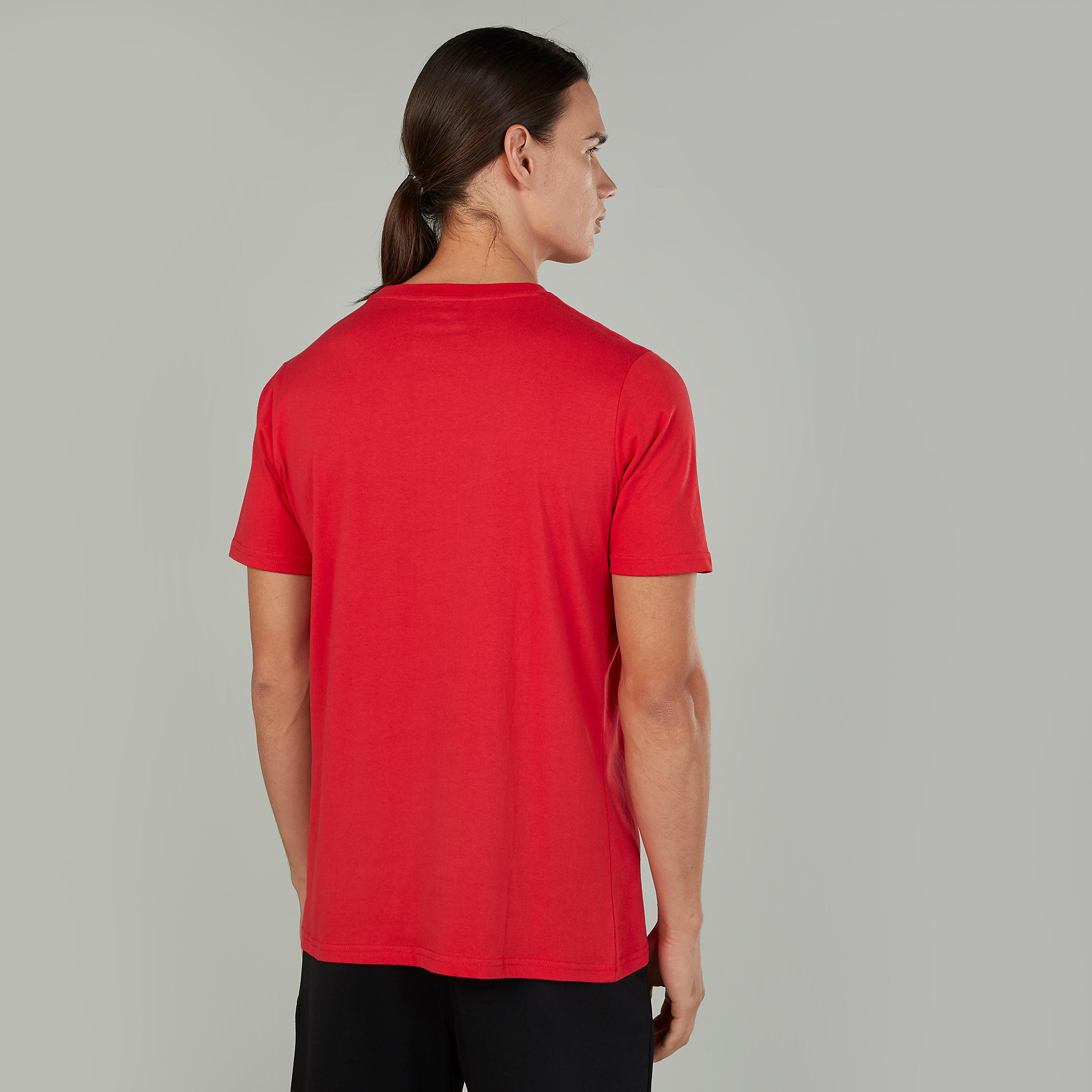 Printed T-shirt with Crew Neck and Short Sleeves-men-clothing-sportswearandactivewear-tshirtsandpolos-image-4