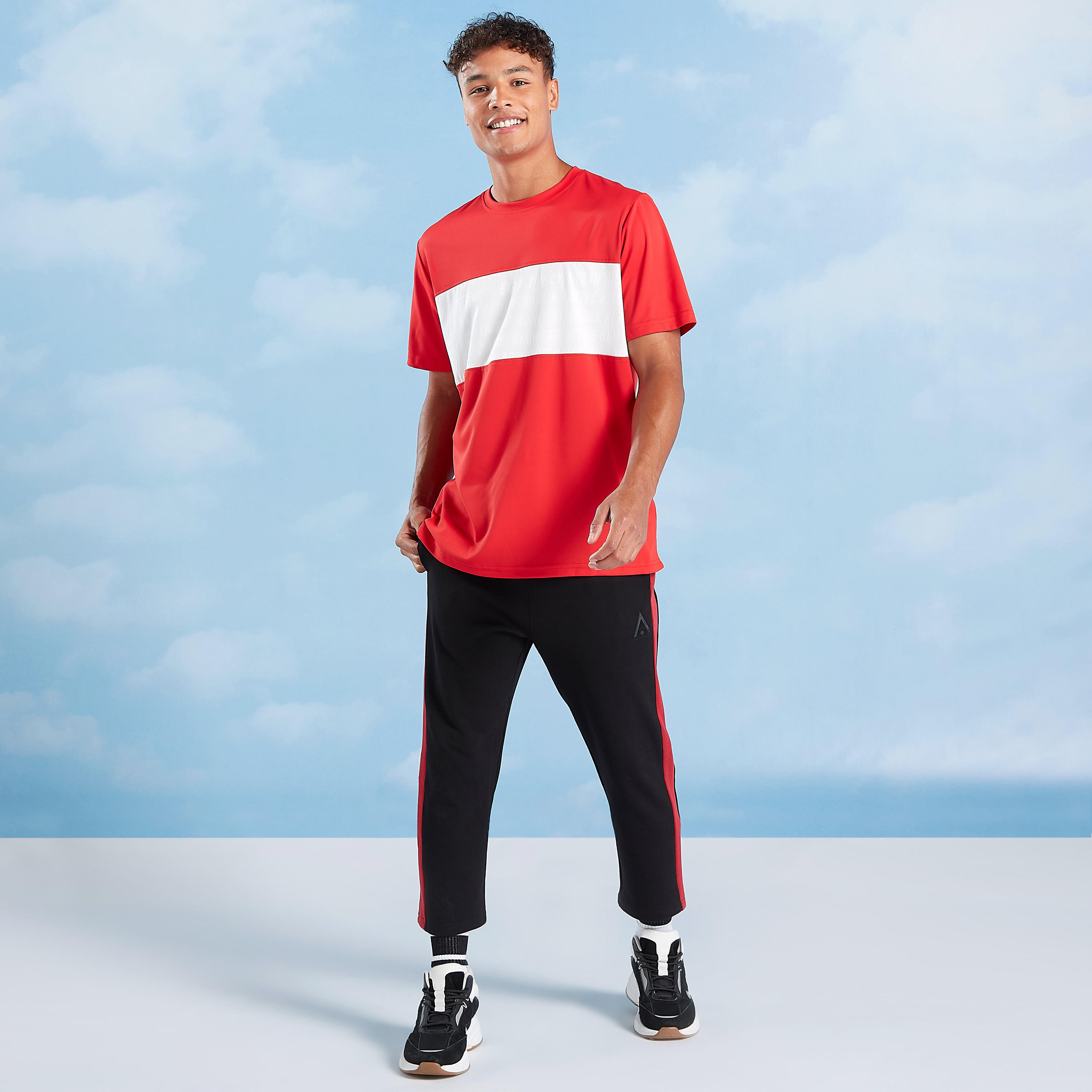 Cut and Sew T-shirt with Round Neck and Short Sleeves-men-clothing-sportswearandactivewear-tshirtsandpolos-image-3