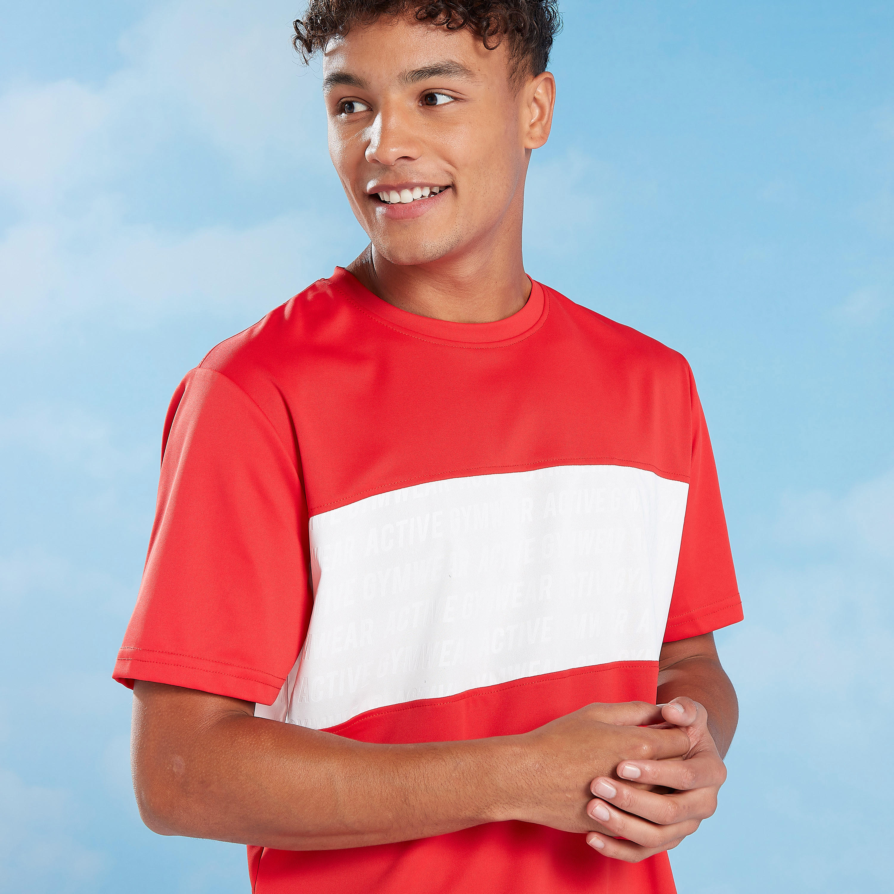 Cut and Sew T-shirt with Round Neck and Short Sleeves-men-clothing-sportswearandactivewear-tshirtsandpolos-image-4