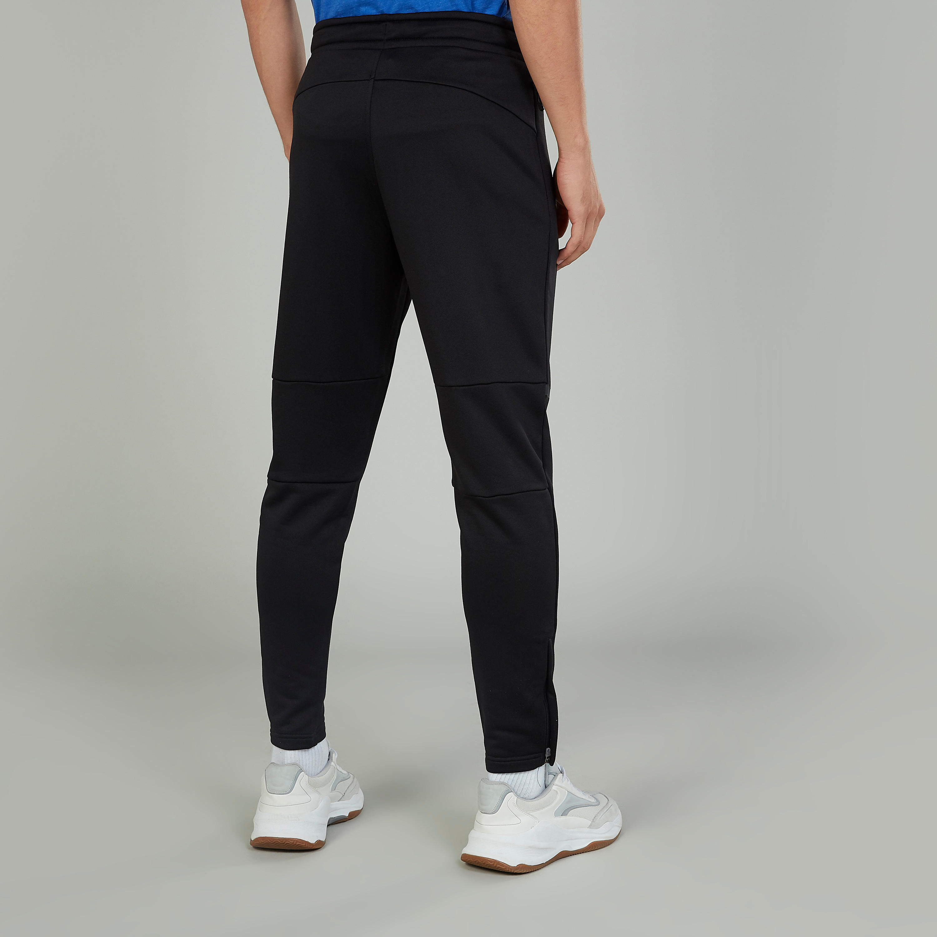 Full Length Plain Pants with Elasticised Waistband-men-clothing-sportswearandactivewear-bottoms-image-4