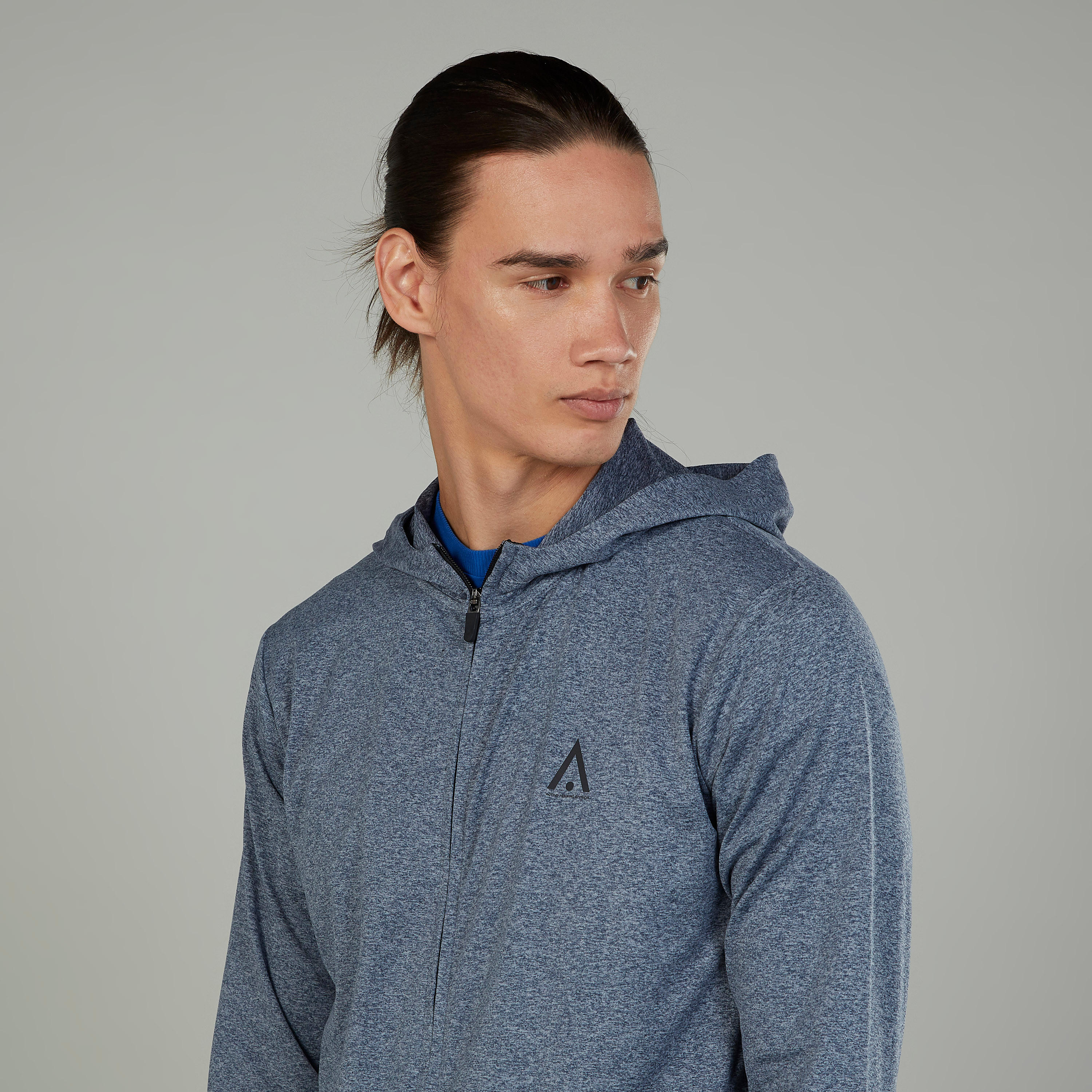 Plain Hooded Jacket with Long Sleeves and Hood-men-winterwear-hoodiesandsweatshirts-image-3
