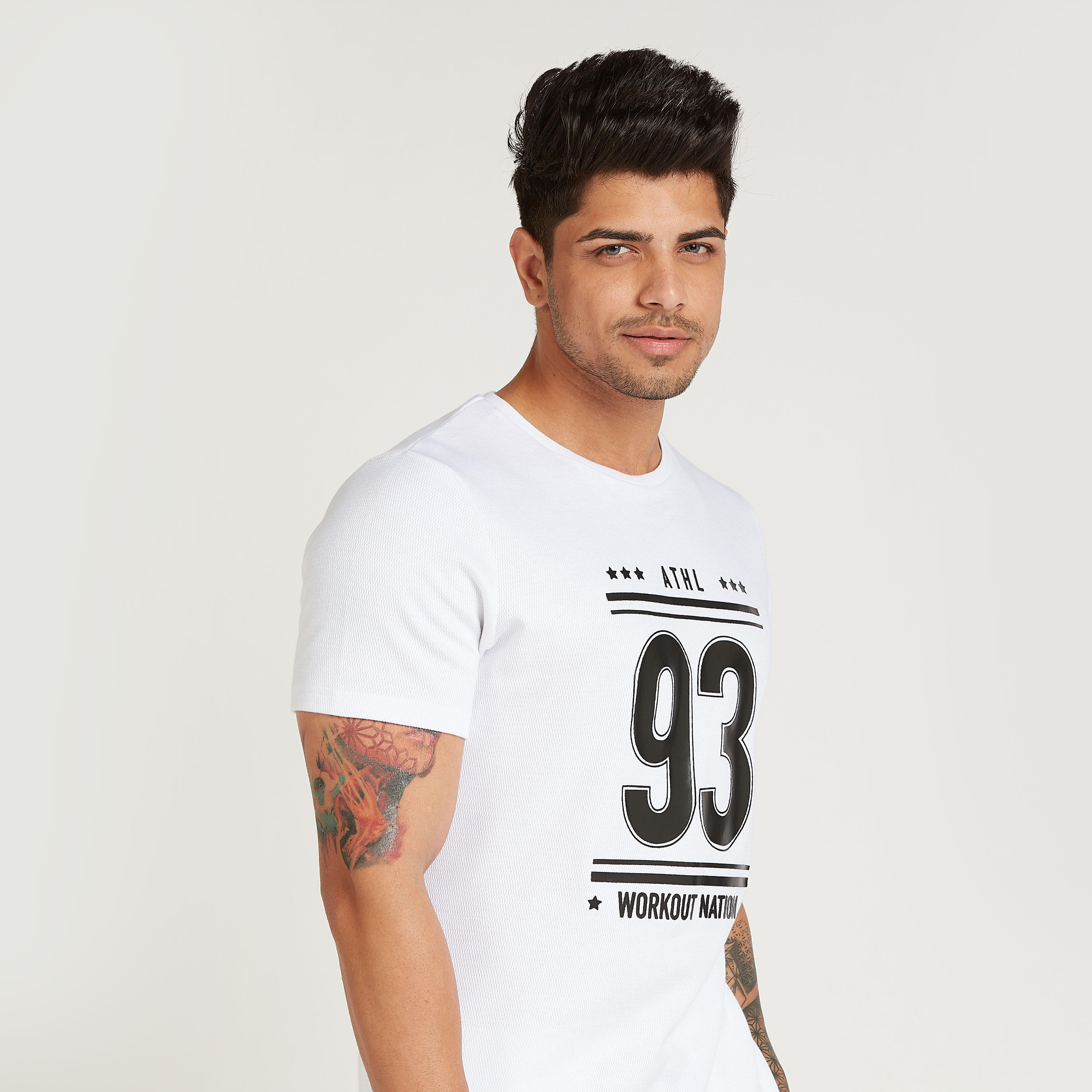 Printed T-shirt with Crew Neck and Short Sleeves-men-clothing-sportswearandactivewear-tshirtsandpolos-image-4