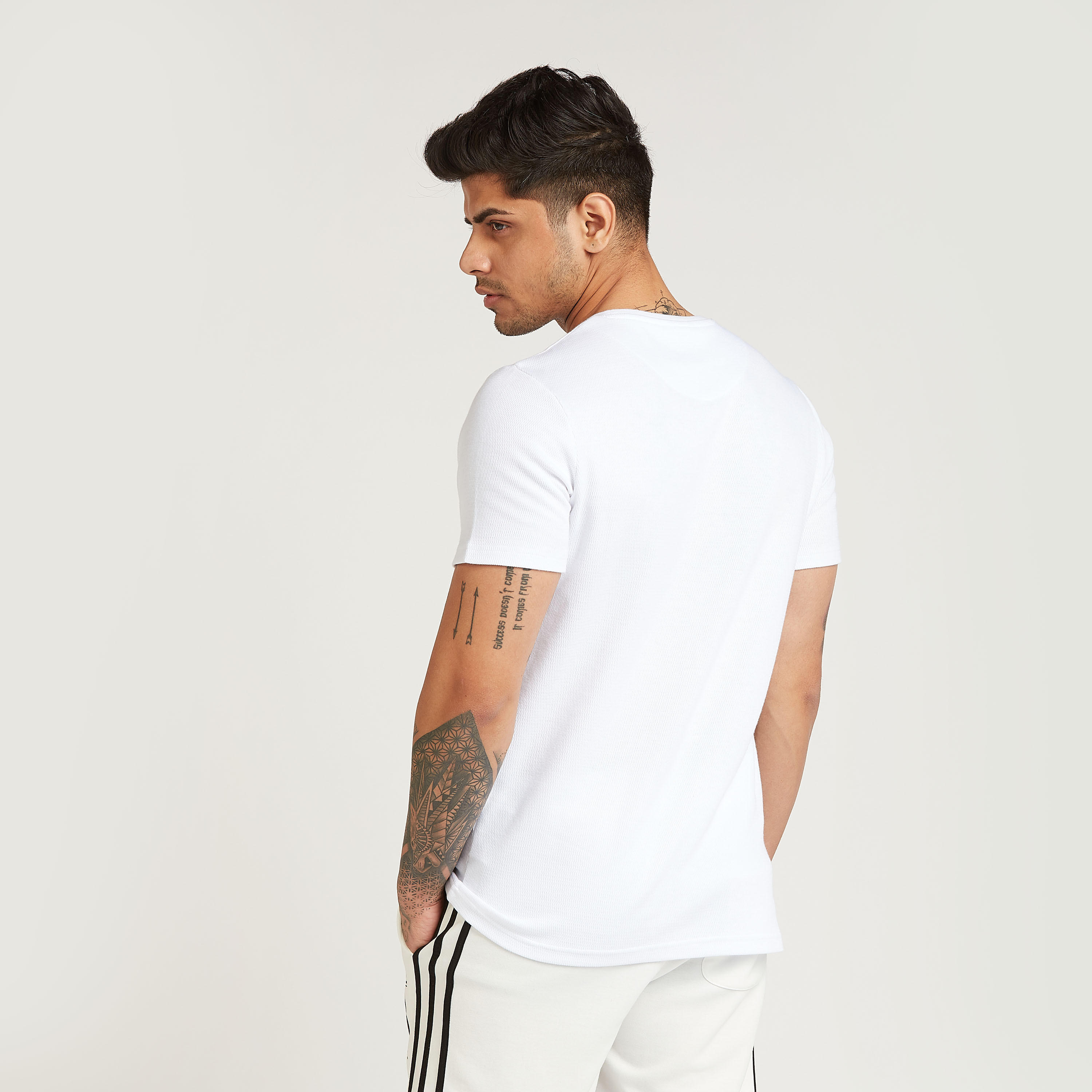 Printed T-shirt with Crew Neck and Short Sleeves-men-clothing-sportswearandactivewear-tshirtsandpolos-image-5