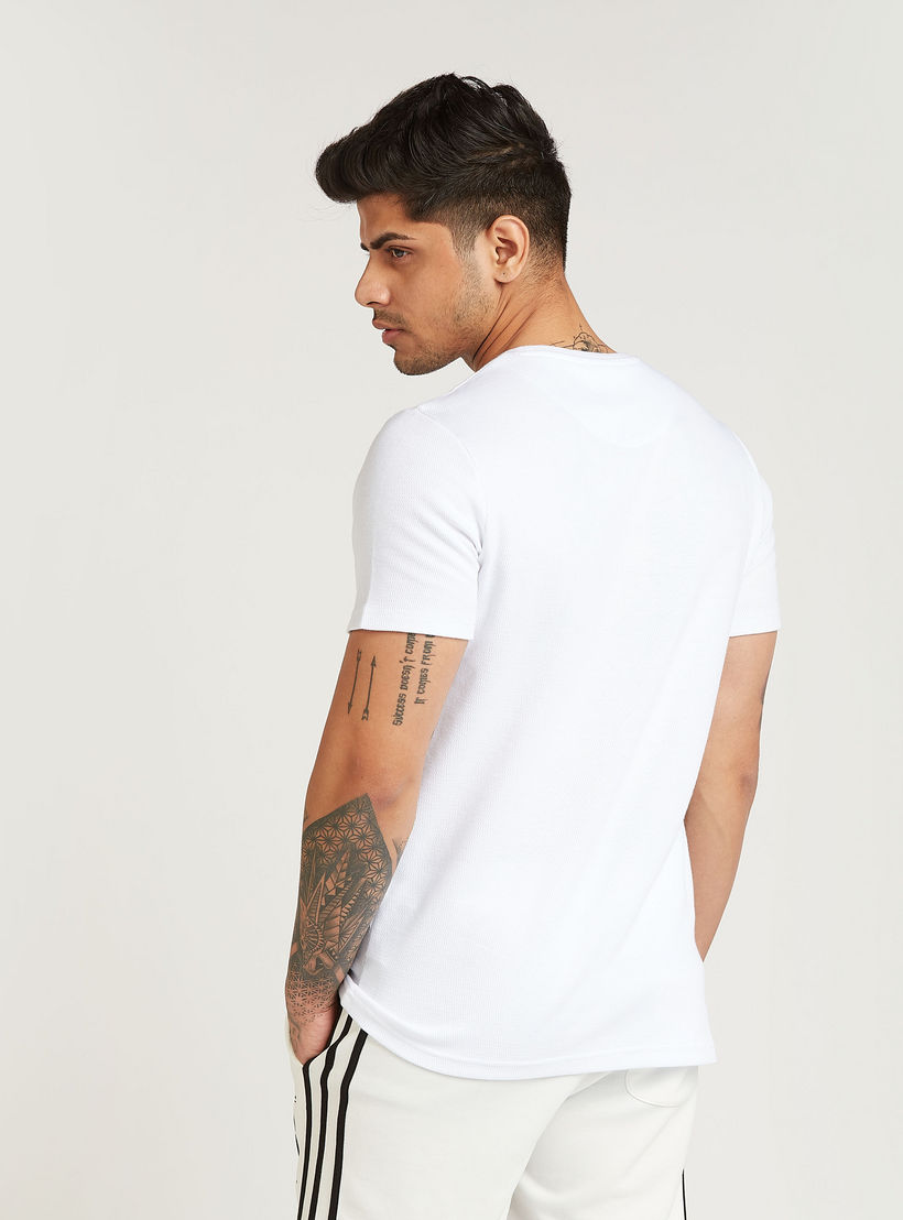 Printed T-shirt with Crew Neck and Short Sleeves-men-clothing-sportswearandactivewear-tshirtsandpolos-image-5