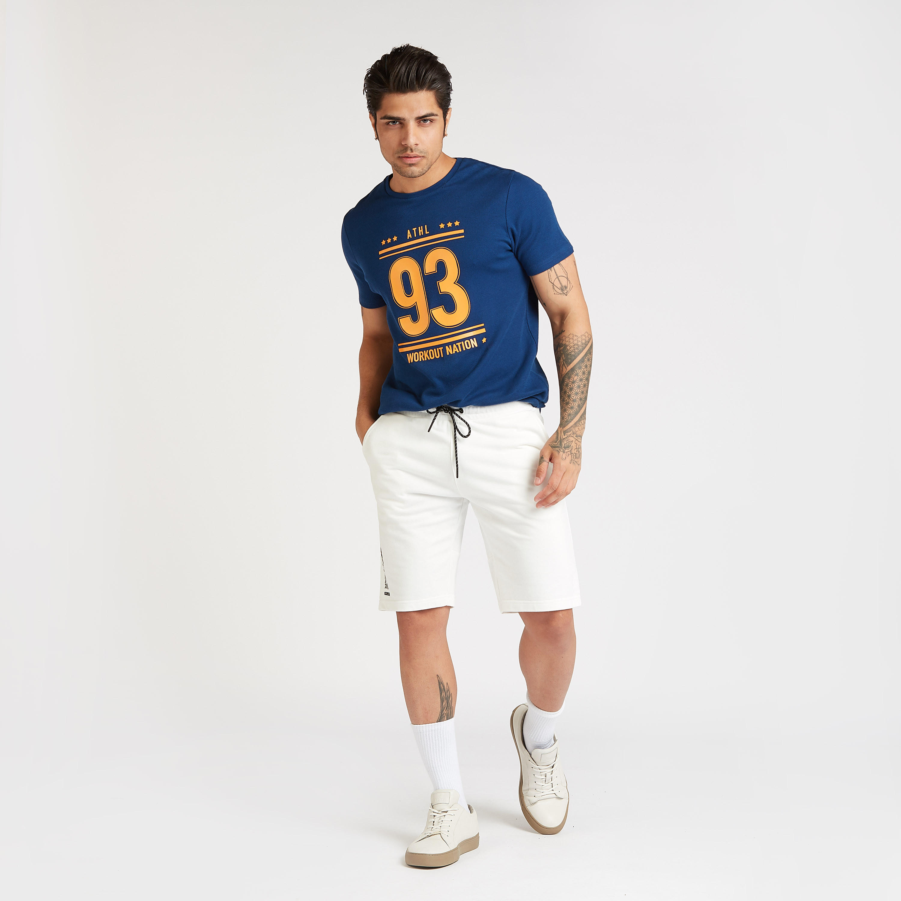 Printed T-shirt with Crew Neck and Short Sleeves-men-clothing-sportswearandactivewear-tshirtsandpolos-image-2