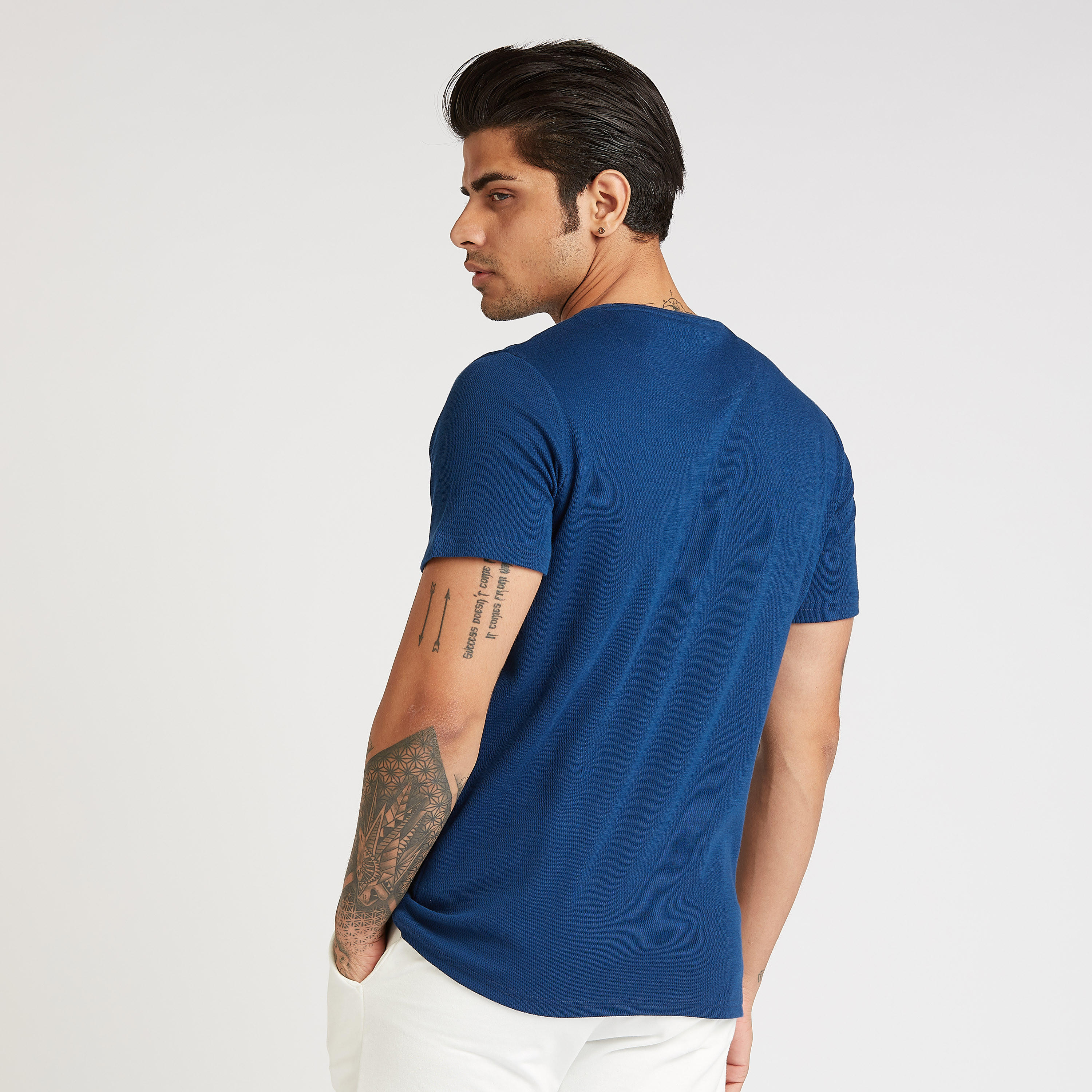 Printed T-shirt with Crew Neck and Short Sleeves-men-clothing-sportswearandactivewear-tshirtsandpolos-image-4