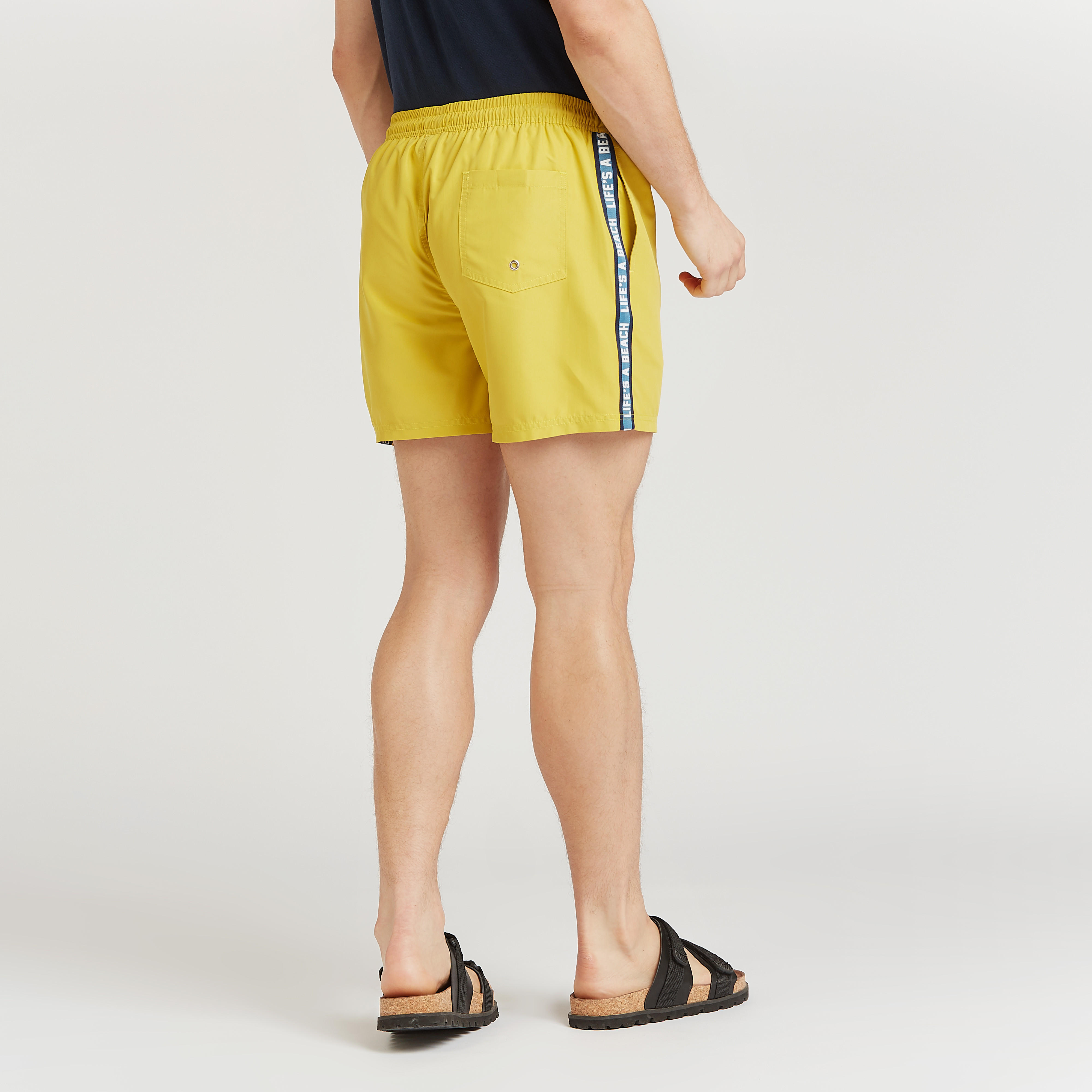 Tape Detail Shorts with Pockets and Drawstring-men-clothing-bottoms-shorts-image-5