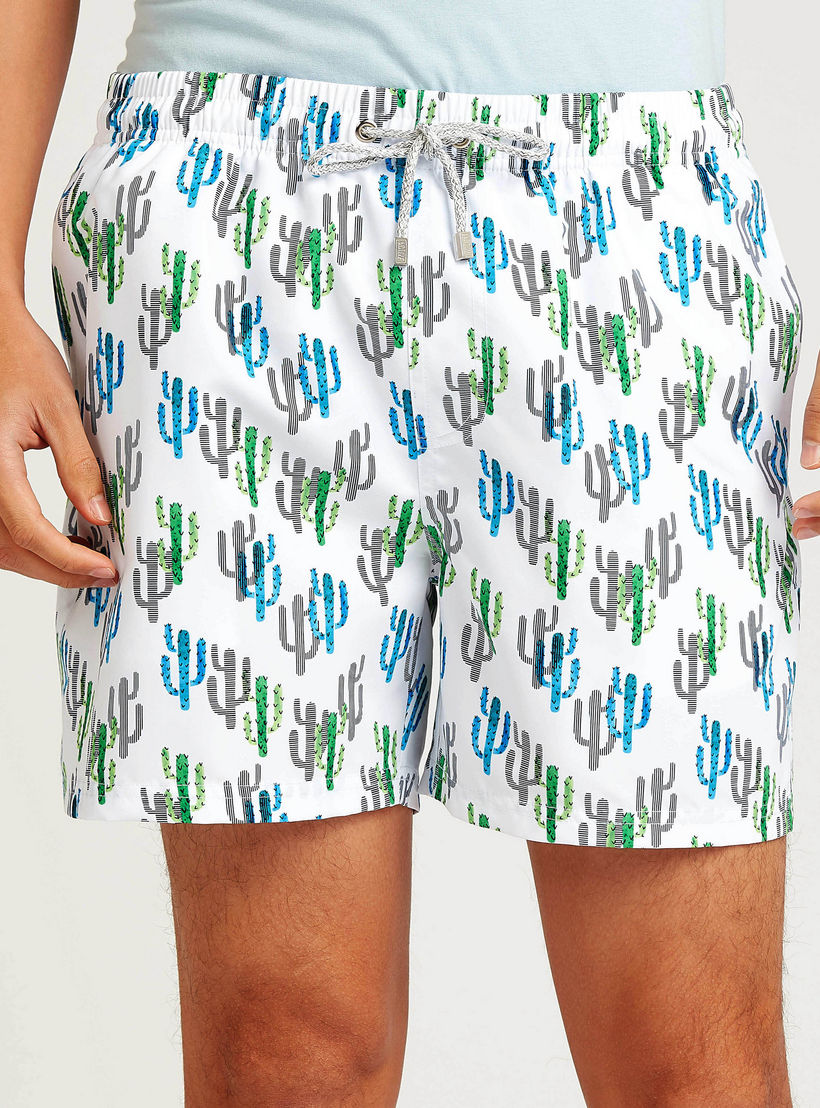 Printed Shorts with Pocket Detail and Drawstring-men-clothing-bottoms-shorts-image-3