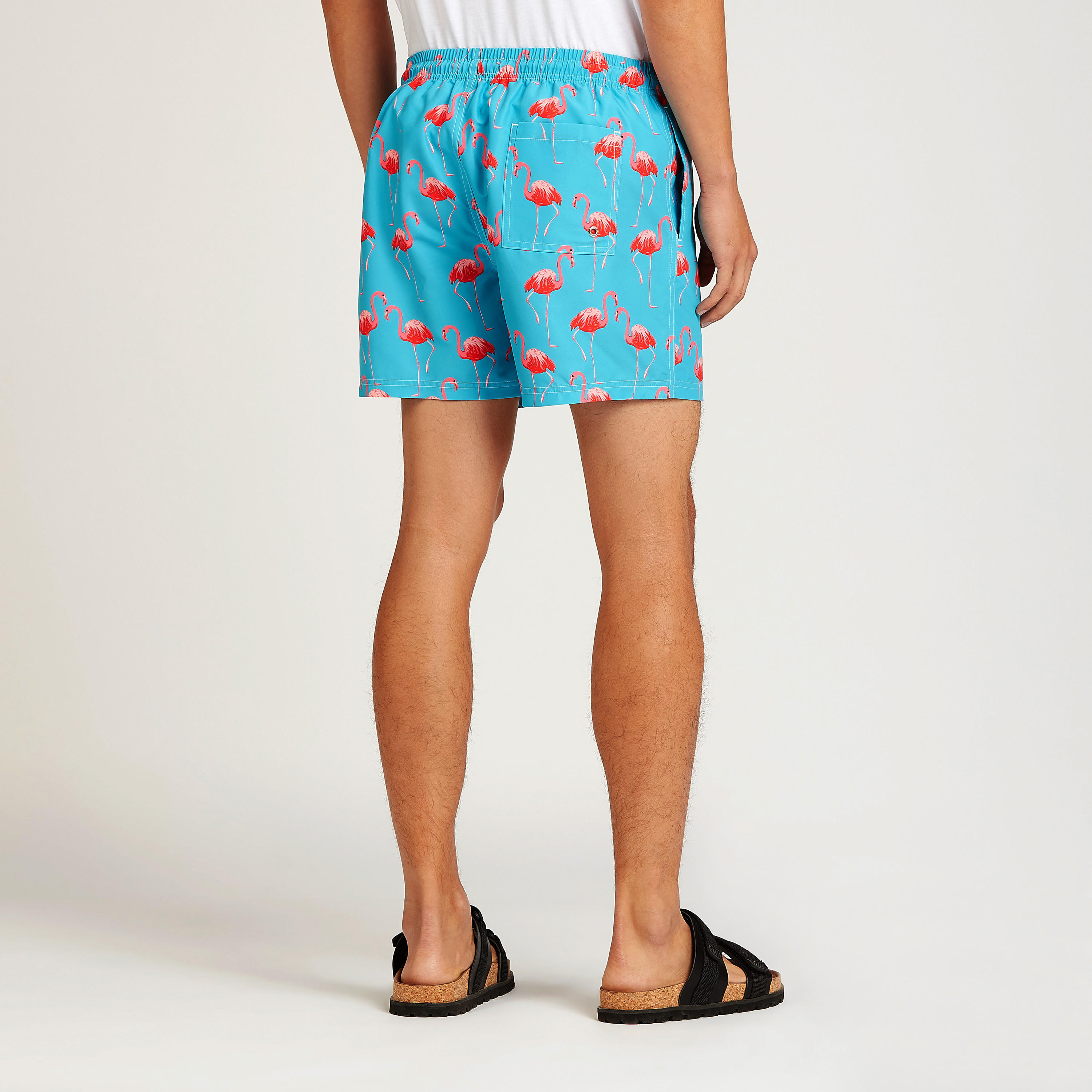 شورت بطبعات فلامينجو وتفاصيل جيوب ورباط-men-clothing-bottoms-shorts-image-4