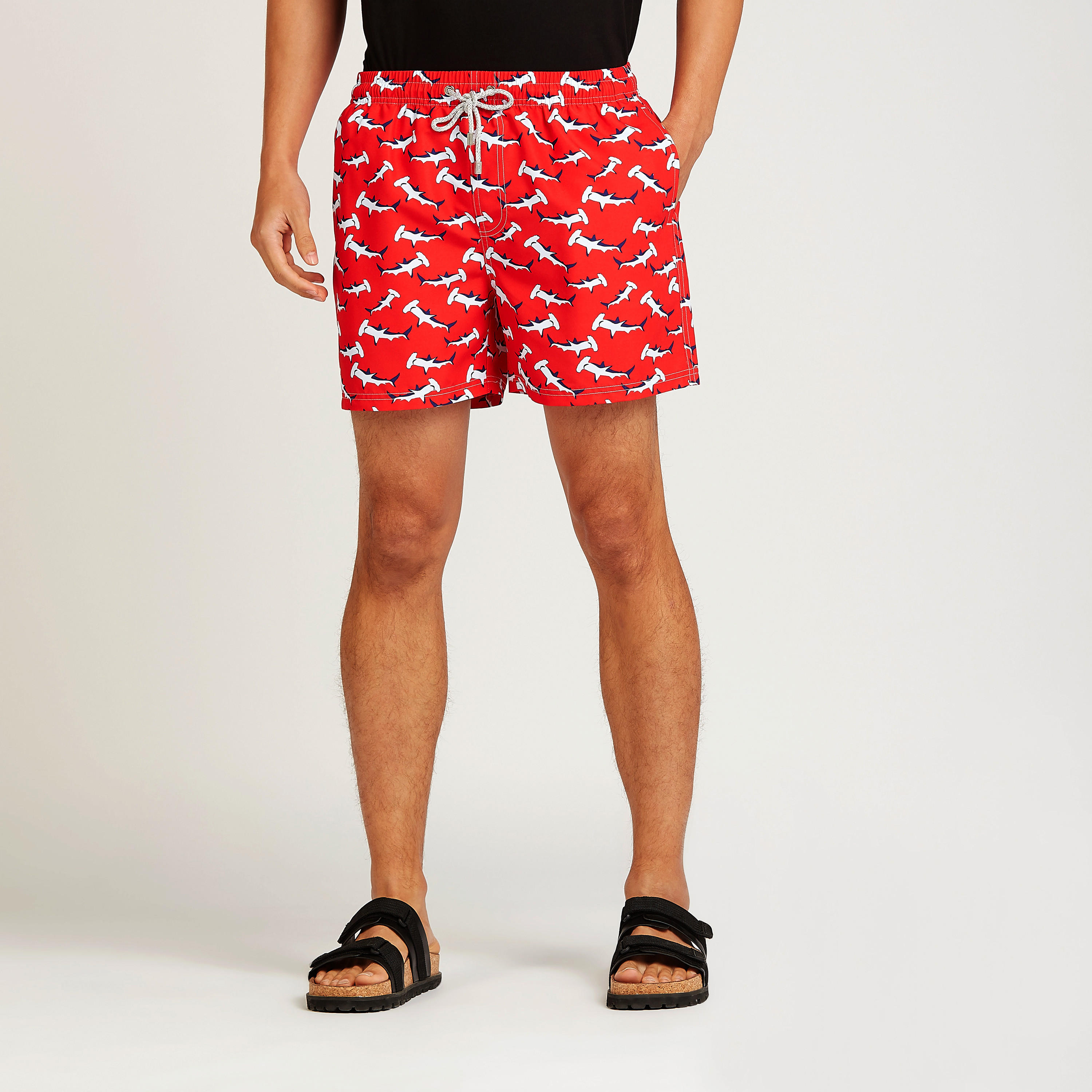 Printed Shorts with Pocket Detail and Drawstring-men-clothing-bottoms-shorts-image-1