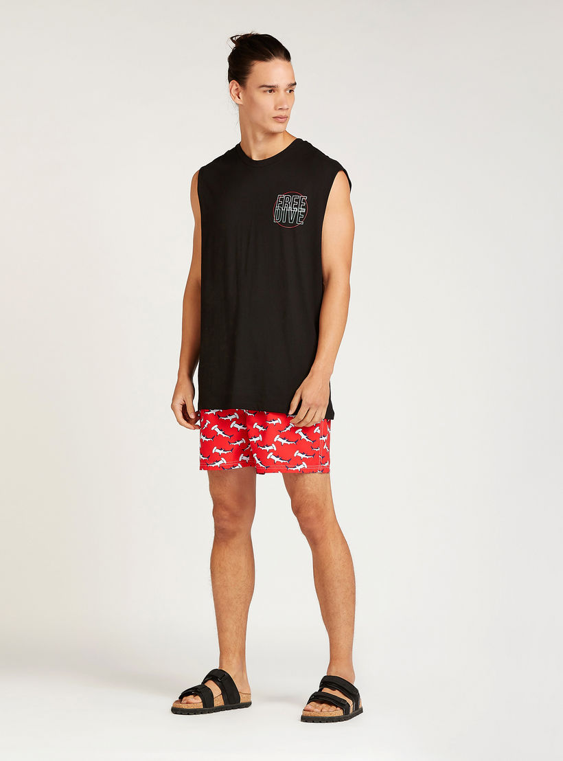 Printed Shorts with Pocket Detail and Drawstring-men-clothing-bottoms-shorts-image-2