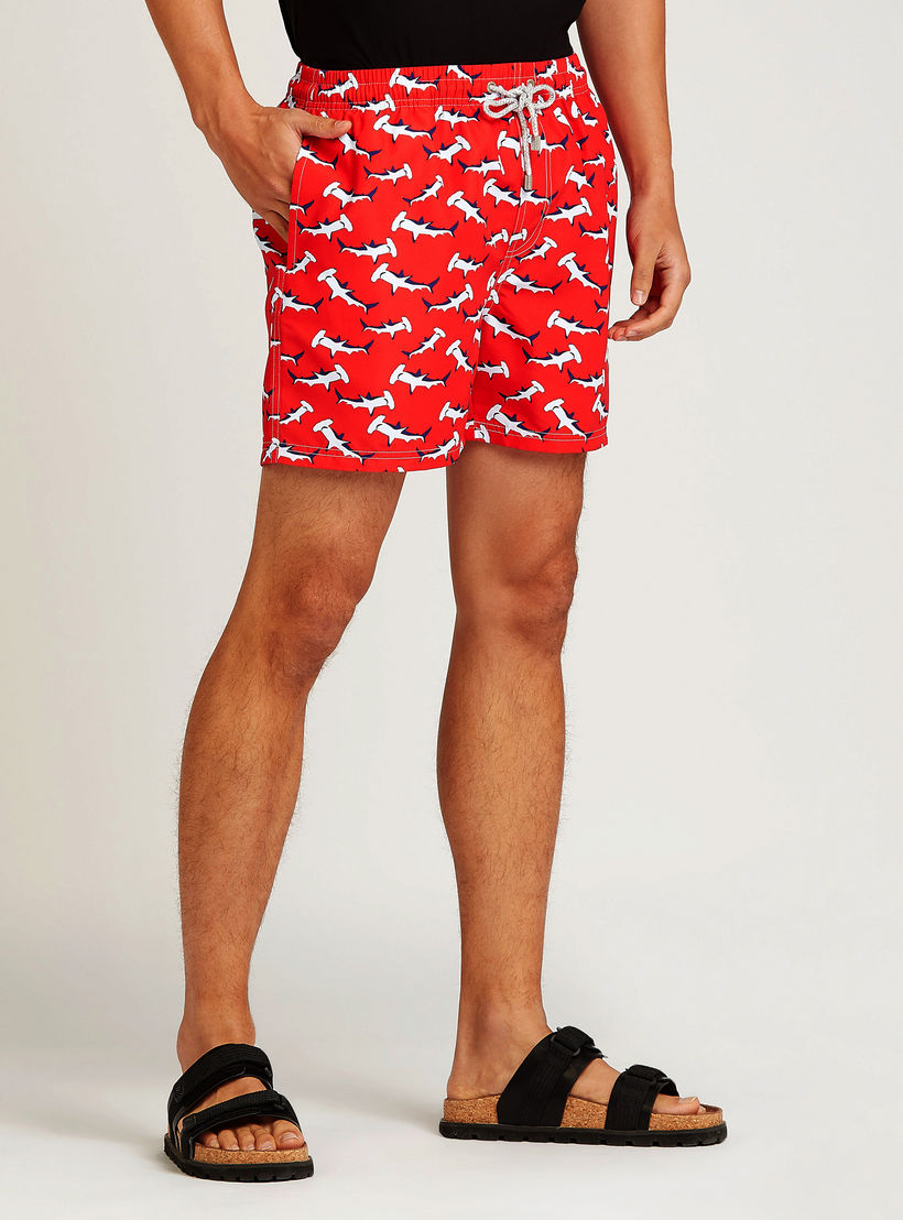Printed Shorts with Pocket Detail and Drawstring-men-clothing-bottoms-shorts-image-5