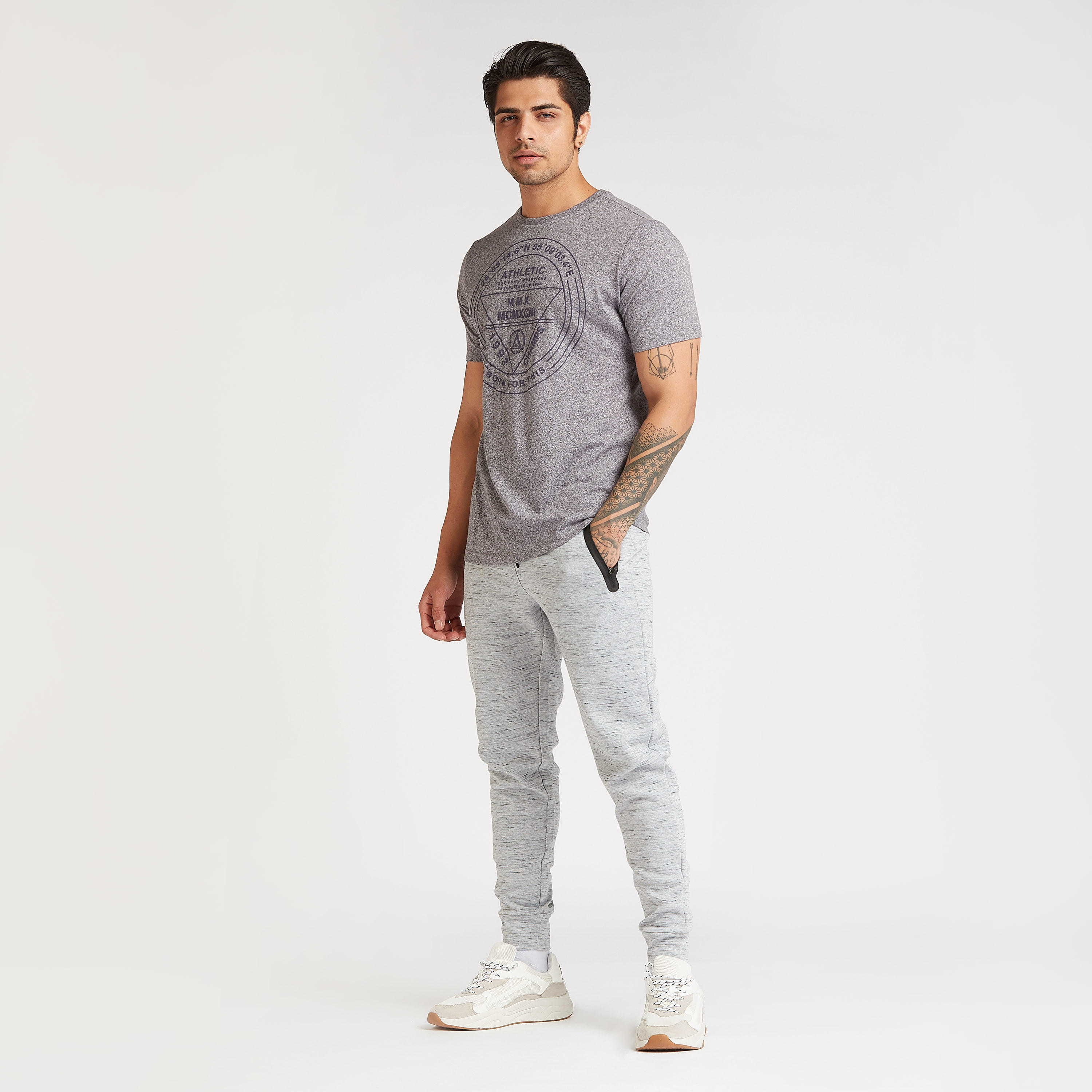 Printed T-shirt with Crew Neck and Short Sleeves-men-clothing-sportswearandactivewear-tshirtsandpolos-image-2